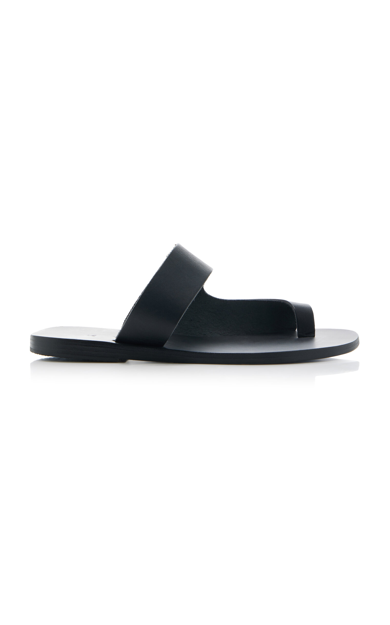 Kyma Leipsoi Leather Sandals In Black