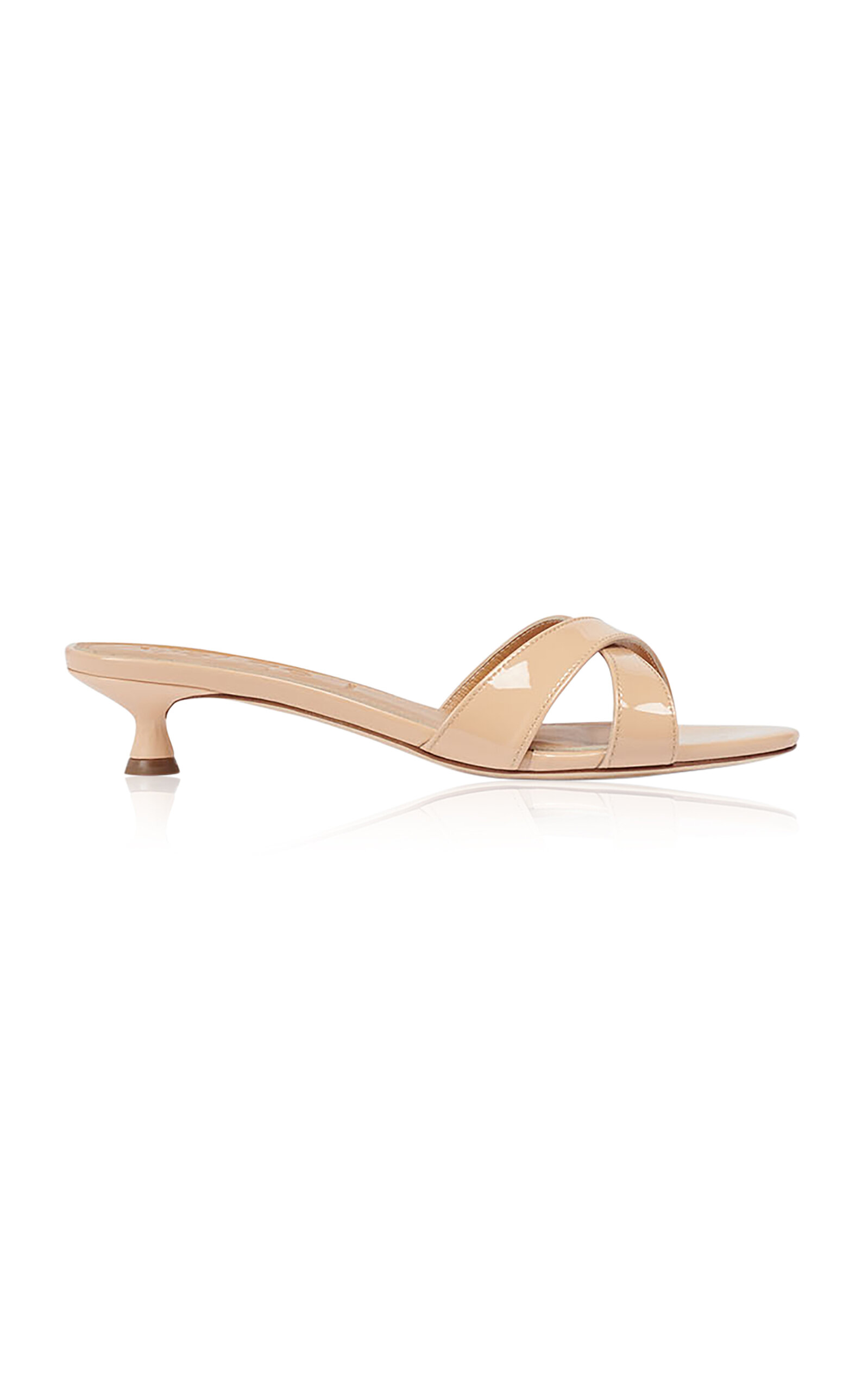 AEYDE STINA PATENT LEATHER KITTEN HEELS