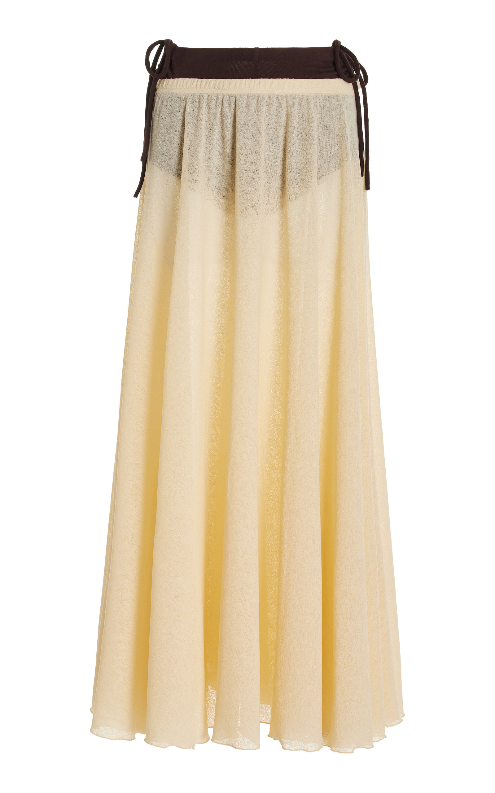 Shop Siedres Exclusive Gran Layered Gauze Maxi Skirt In Multi