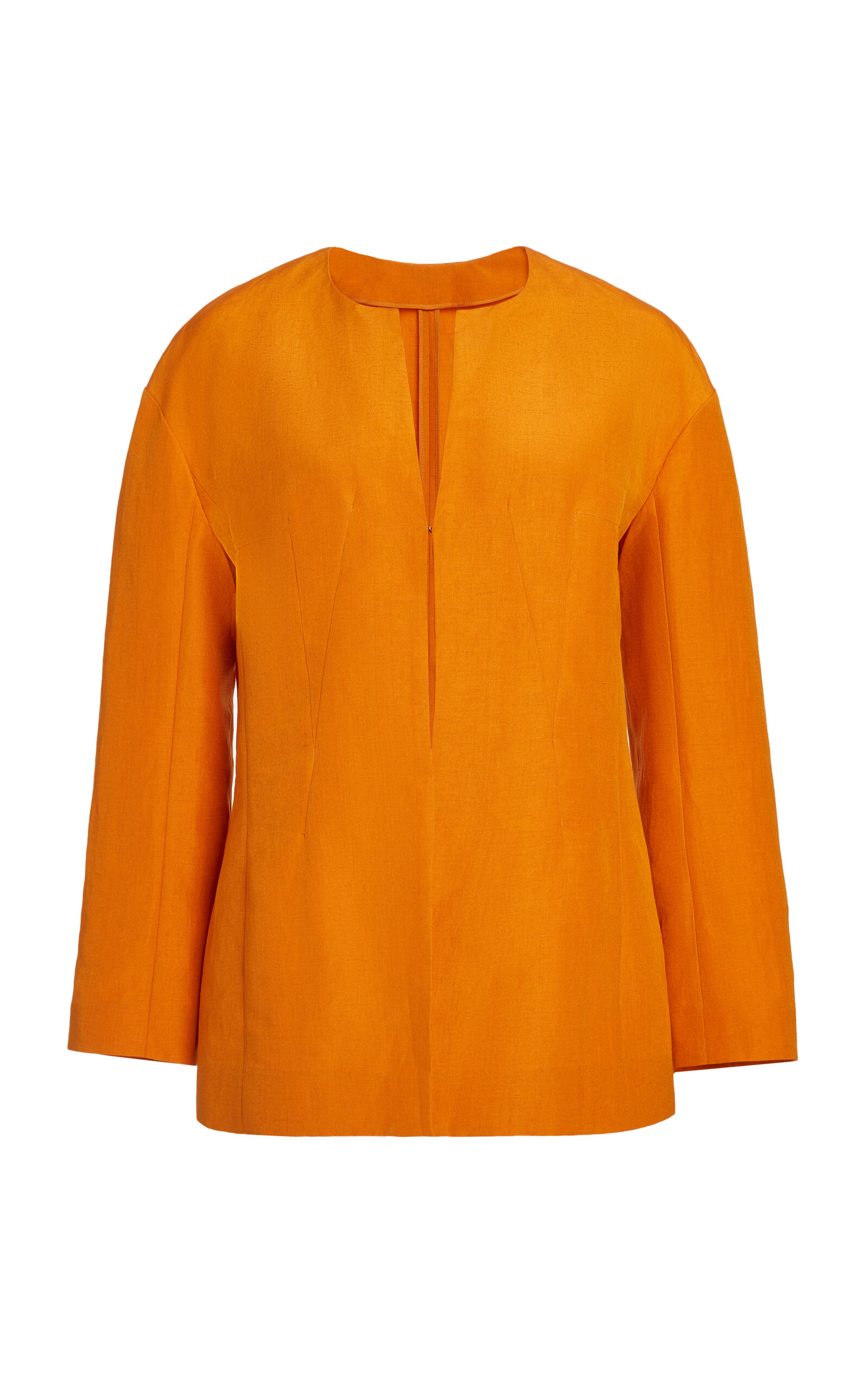 Givenchy V Detail Shirt In Orange