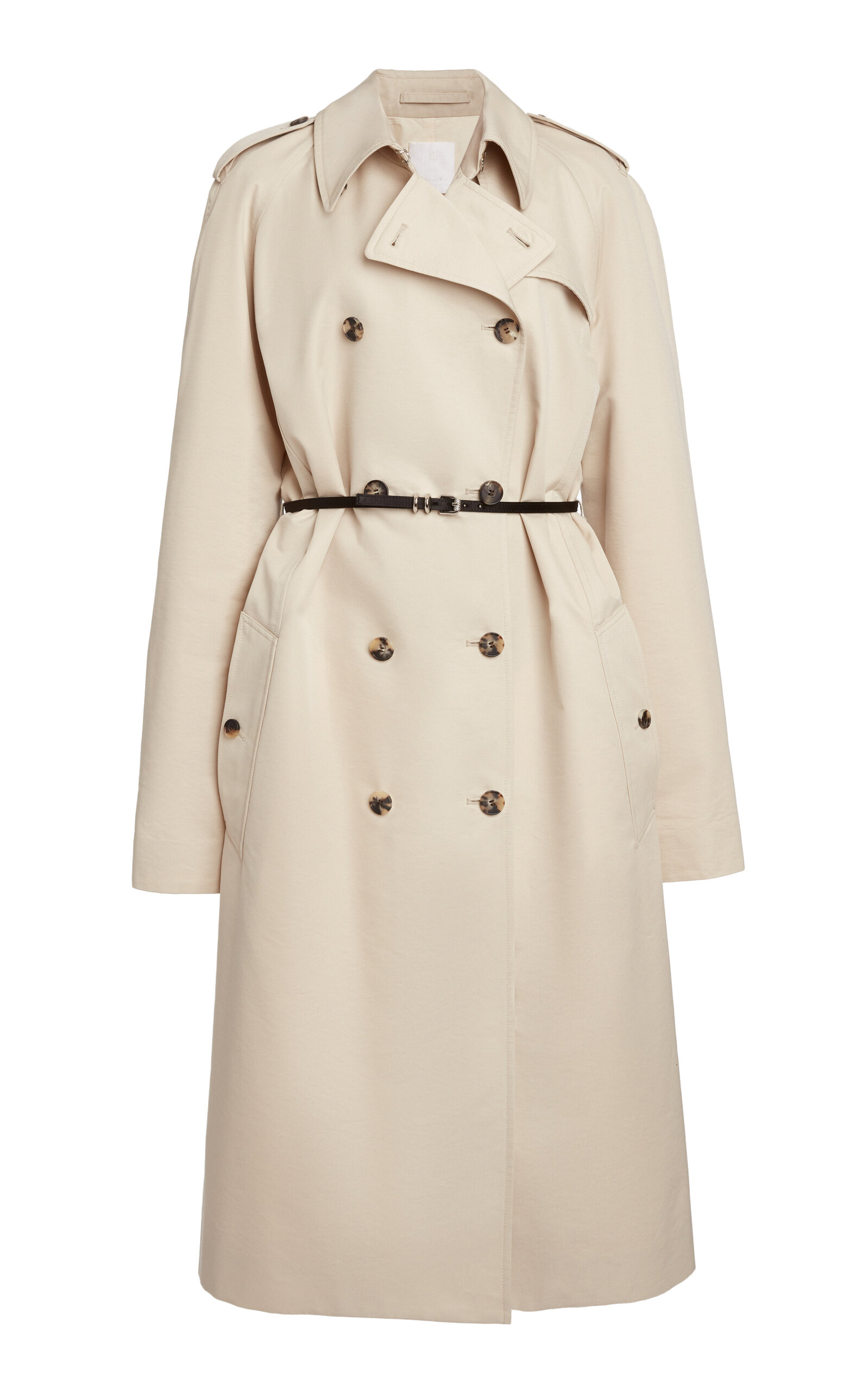 Givenchy Double-breasted Trench Coat In Neutral