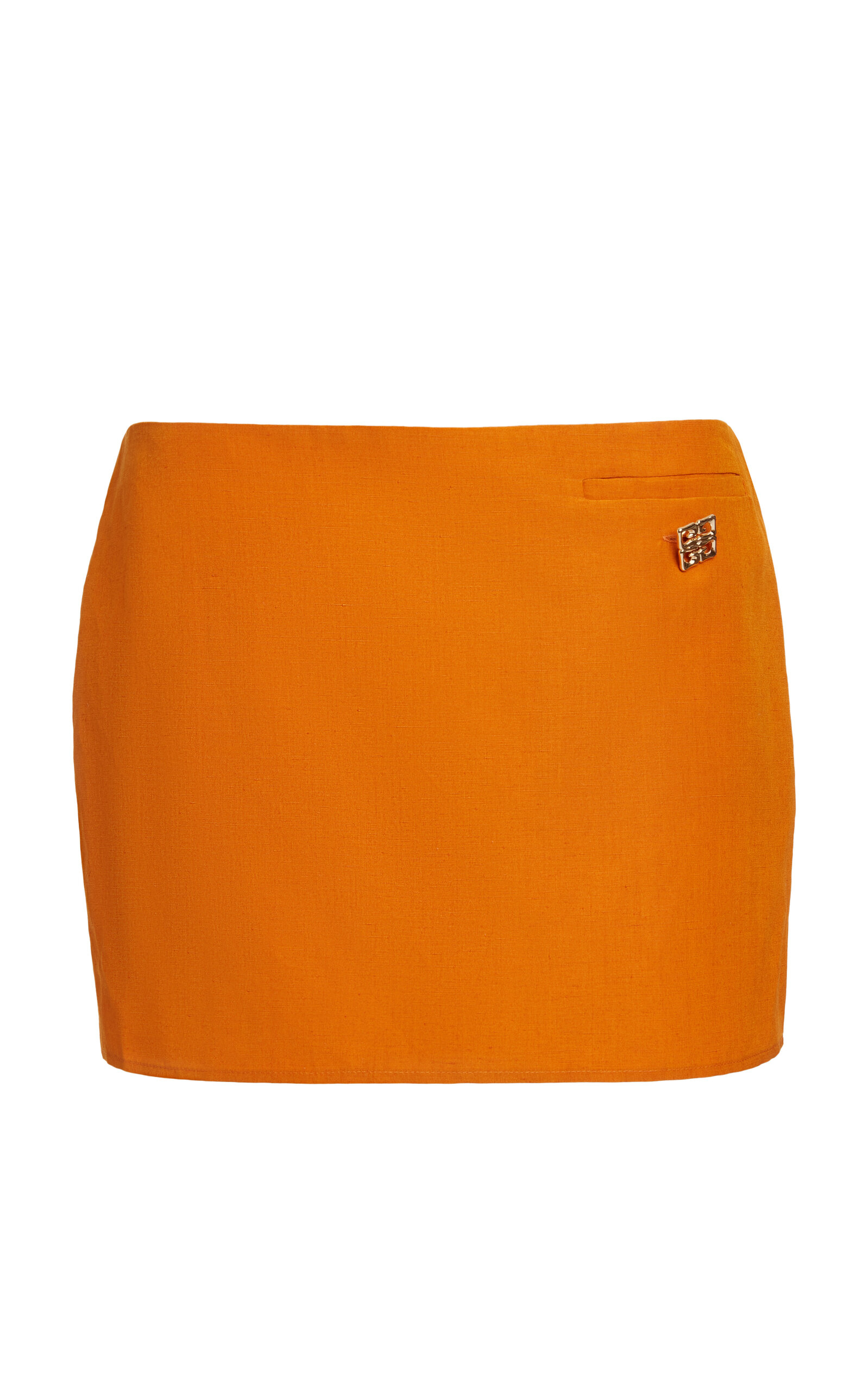Givenchy Mini Skirt With 4g Liquid In Orange