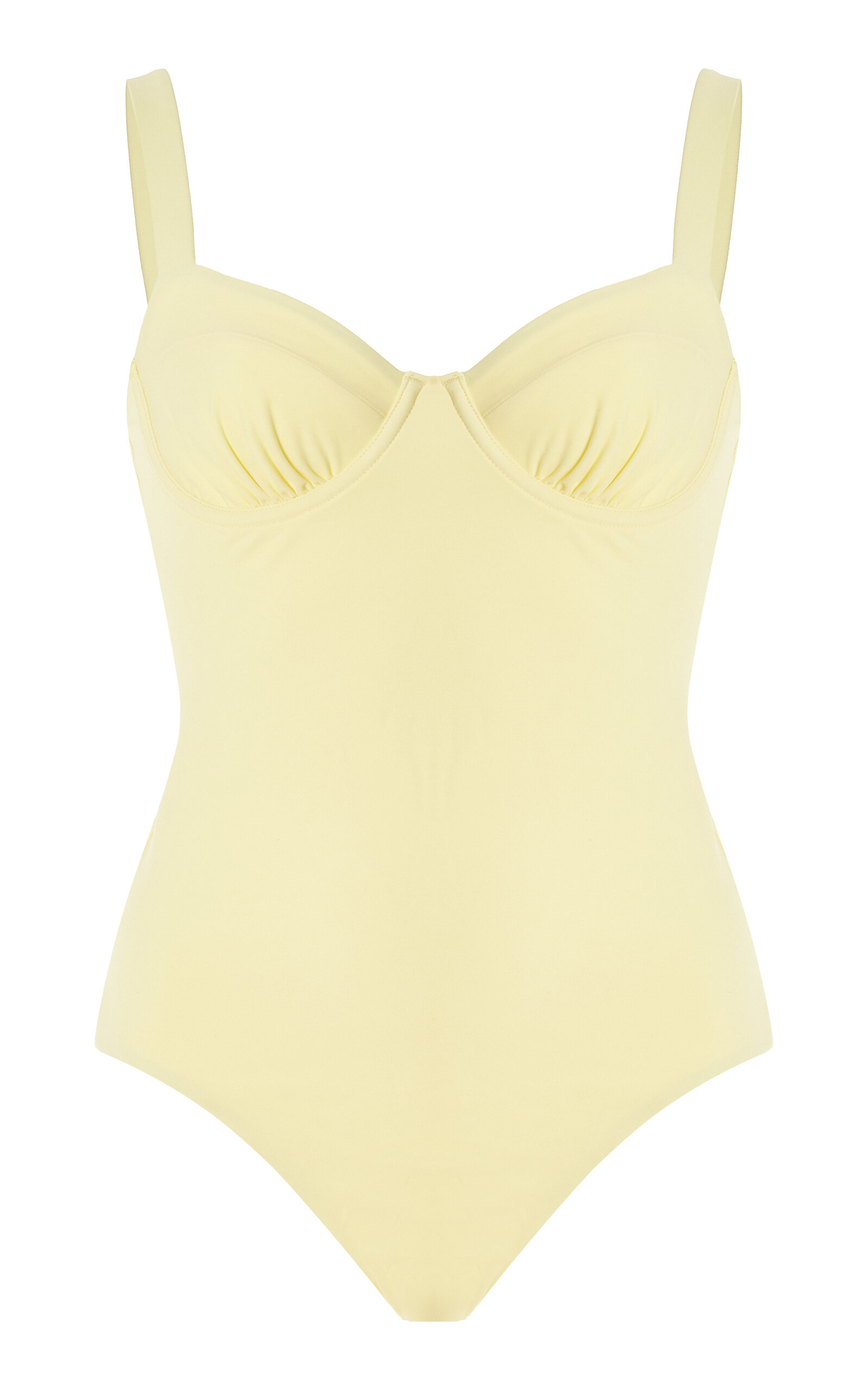 Shop Bondi Born Loures Cupped One-piece Swimsuit In Yellow