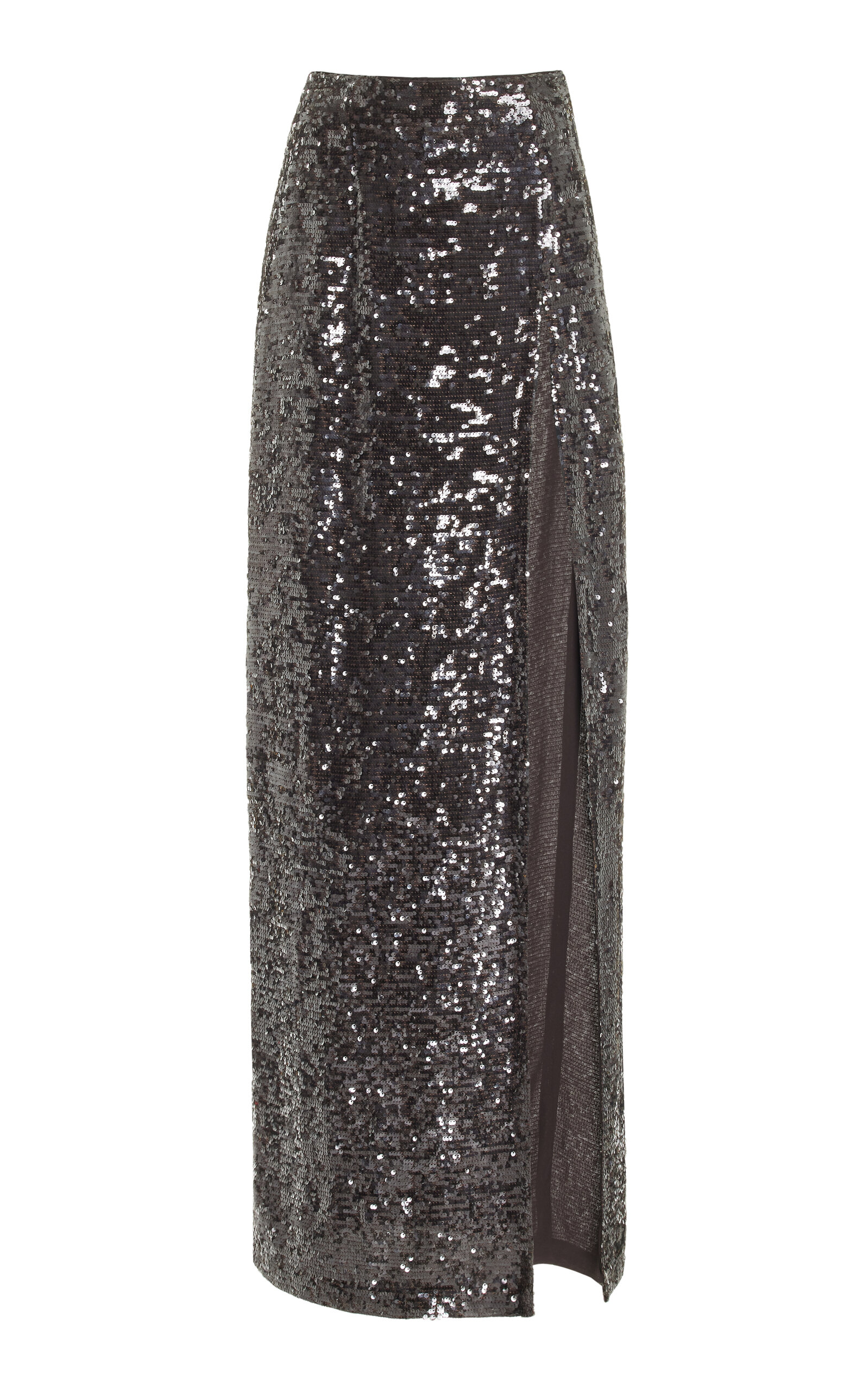 LAPOINTE Sequined Crepe Maxi Skirt - Brown