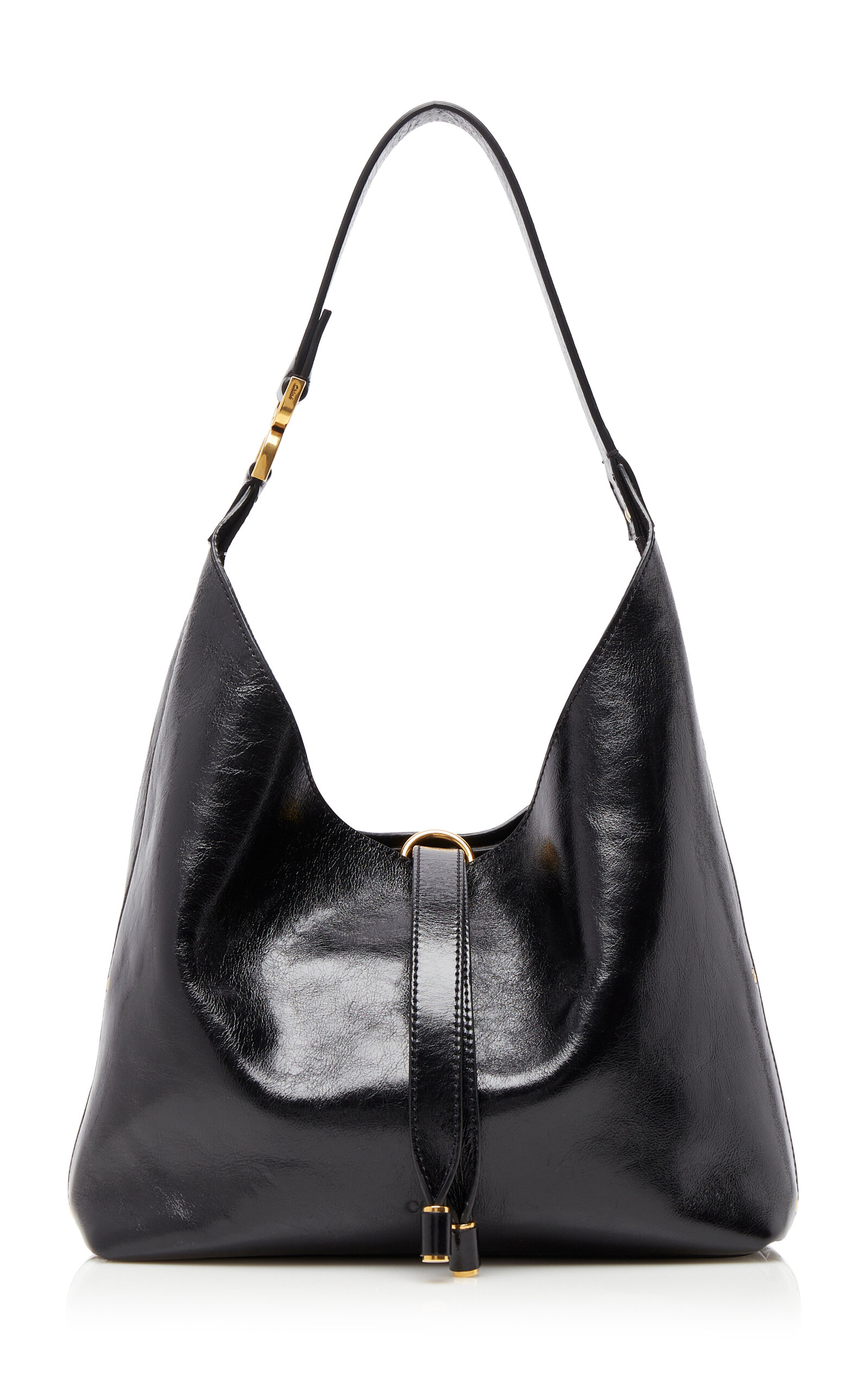Chloé Marcie Leather Tote Bag - Black - OS