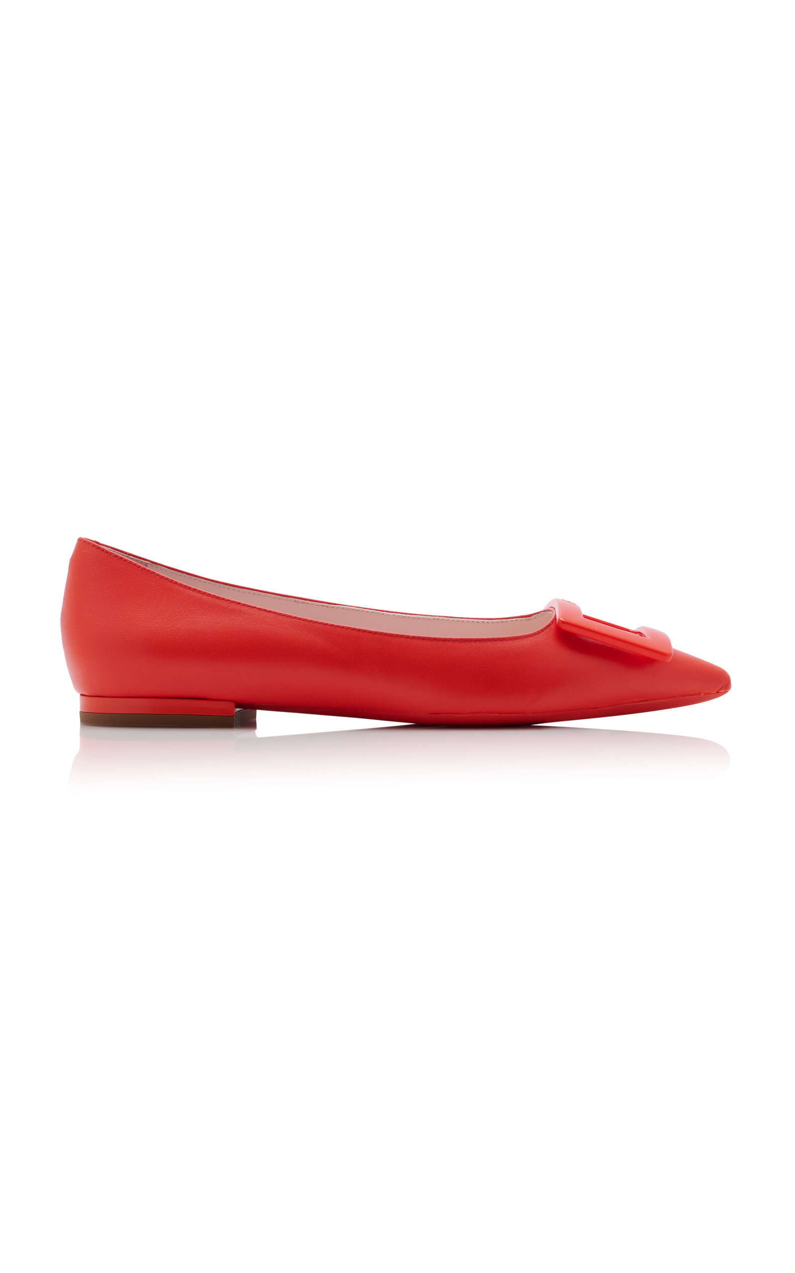 Roger Vivier Gommettine Leather Flats - Women's Shoes