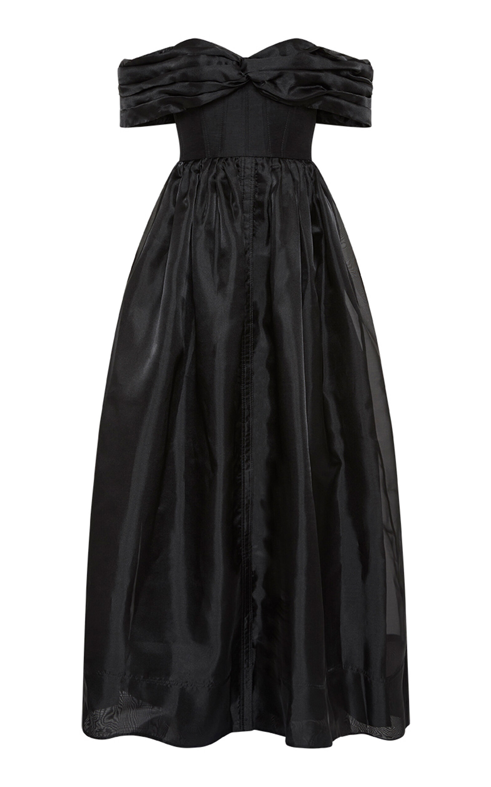 Aje Cordelia Corseted Maxi Dress In Black