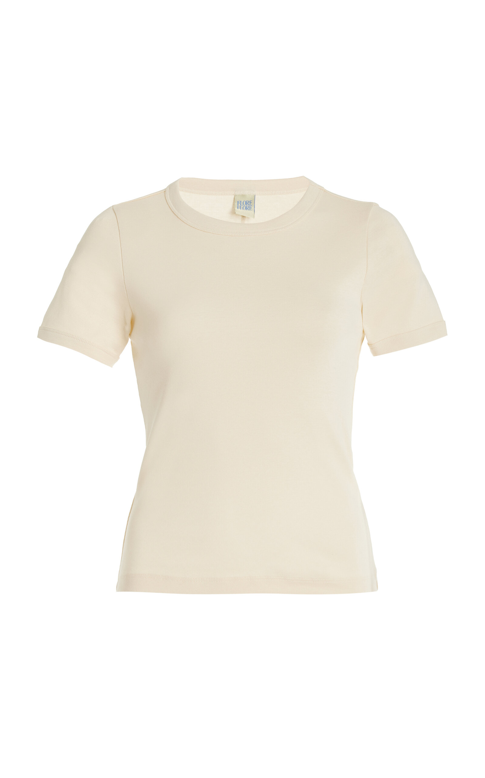 Flore Flore Car Organic Cotton Tee In Ivory