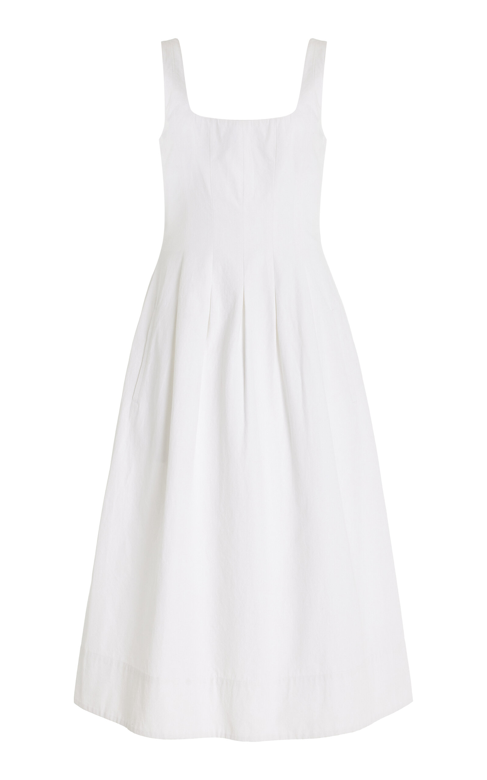 Allen Rumpled-Cotton Midi Dress