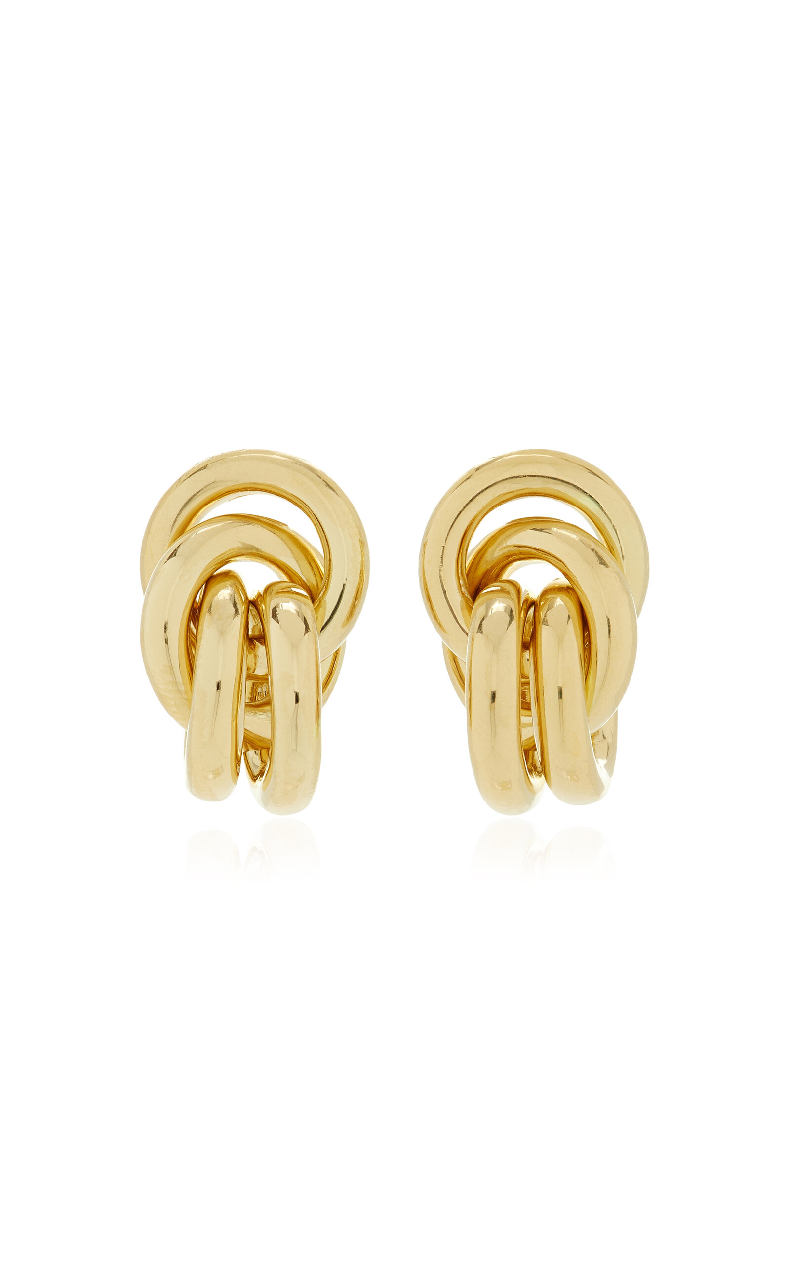 Shop Lie Studio The Vera 18k Gold-plated Earrings