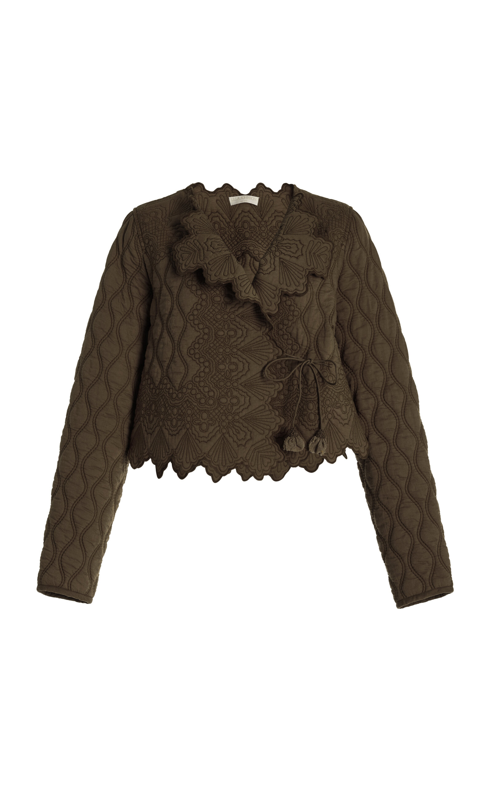 Ulla Johnson Zofia Quilted Cotton Jacket In Militaire