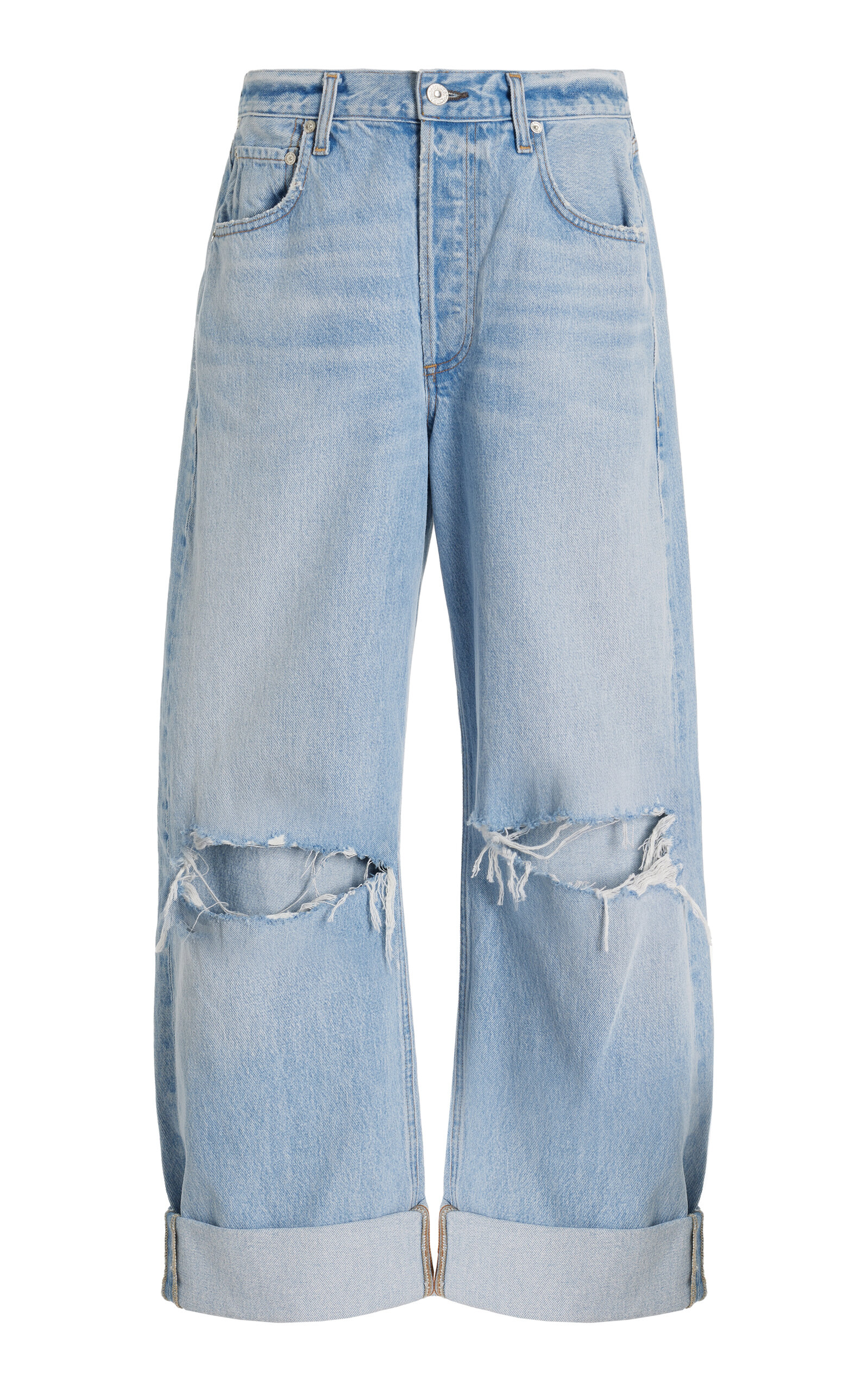 Citizen Of Humanity Ayla Rigid High-rise Cropped Wide-leg Jeans In Light Wash