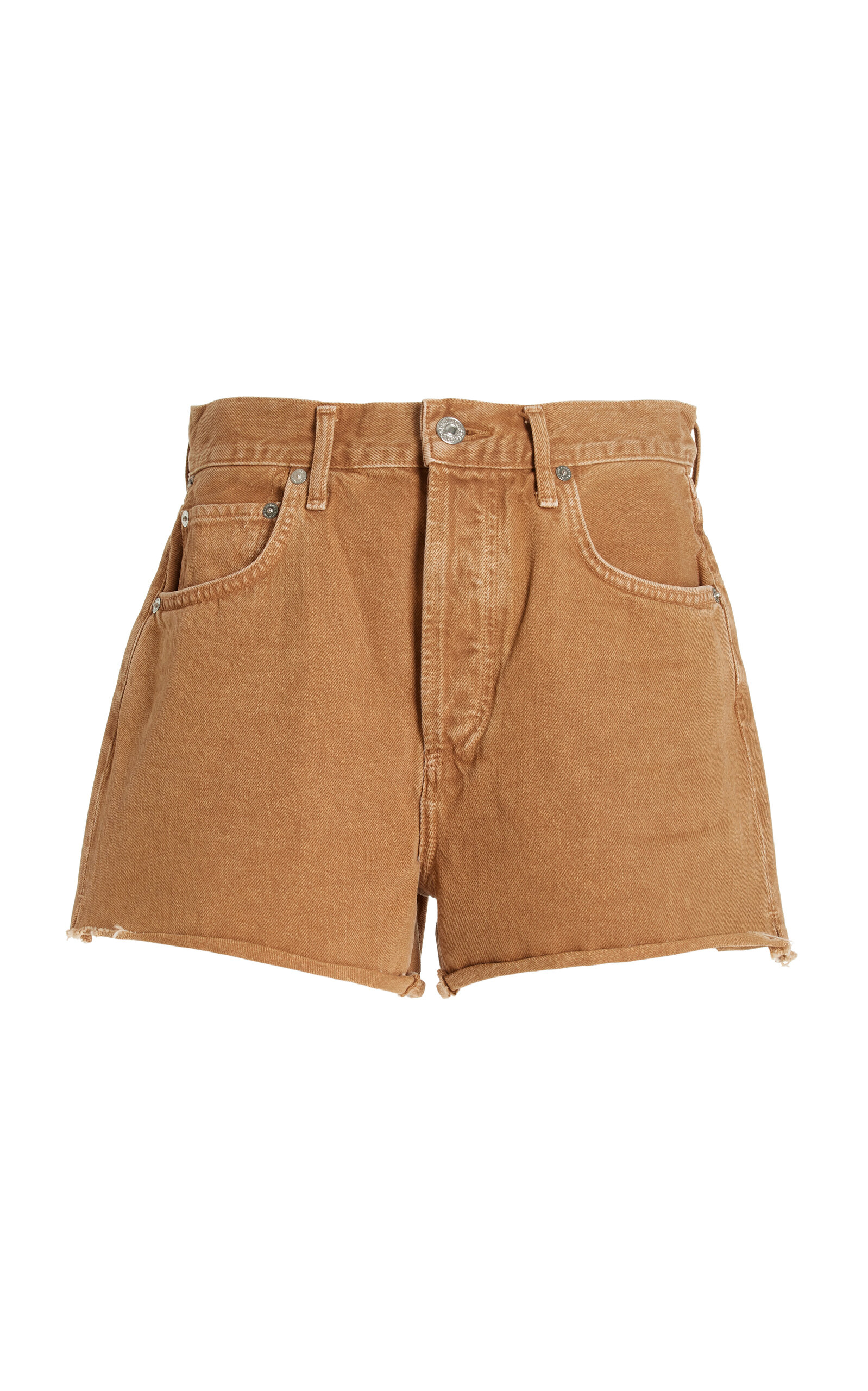 Shop Citizens Of Humanity Marlow Denim Shorts In Brown