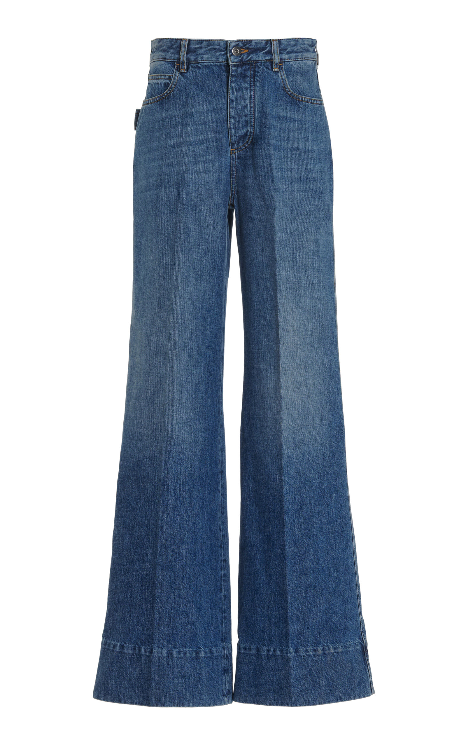 Bottega Veneta Rigid High-Rise Palazzo Jeans