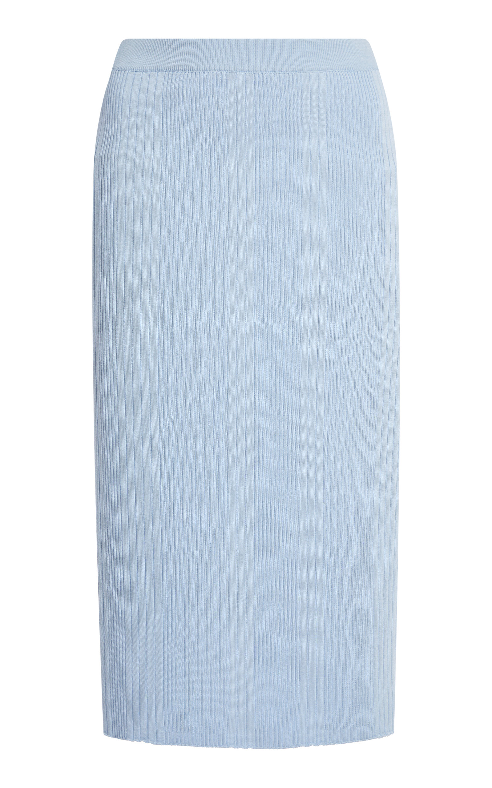Bottega Veneta Ribbed Cotton Midi Skirt