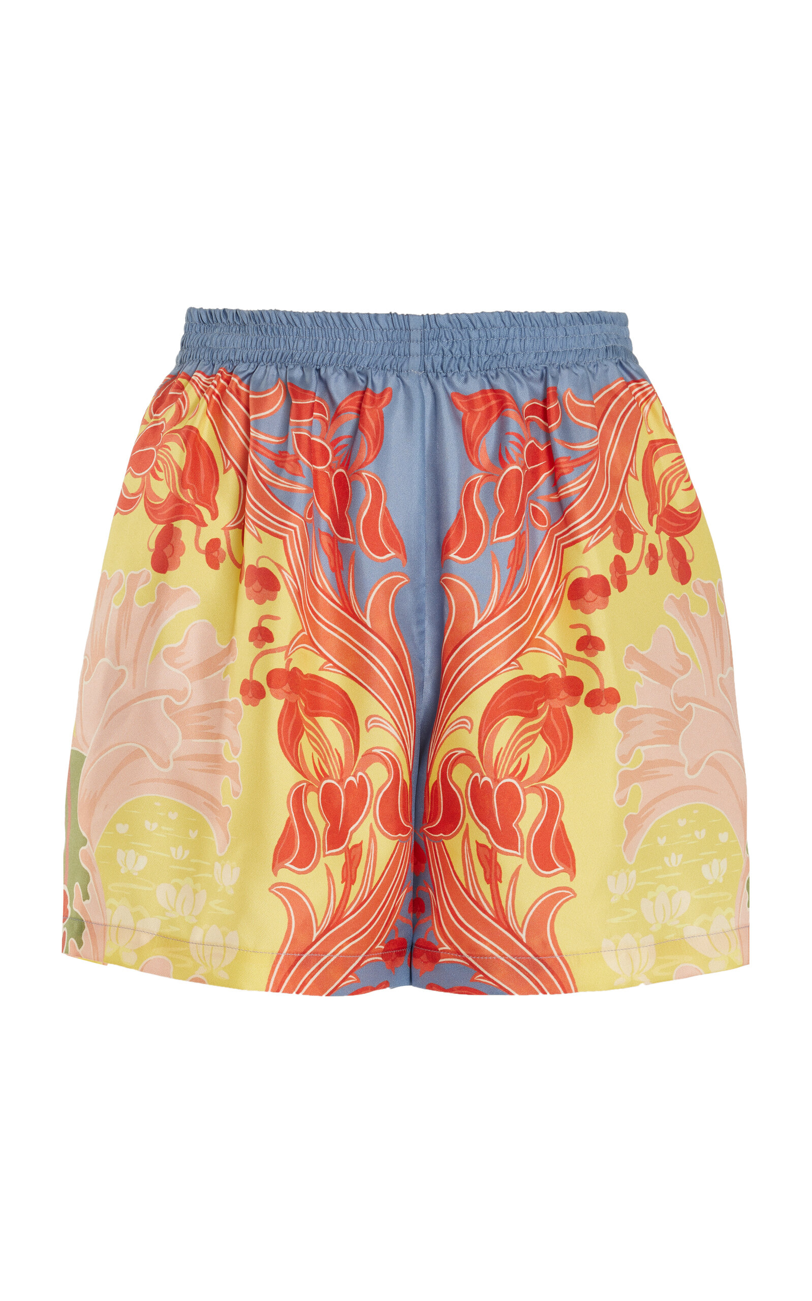 Shop Etro Exclusive Printed Silk Shorts In Multi