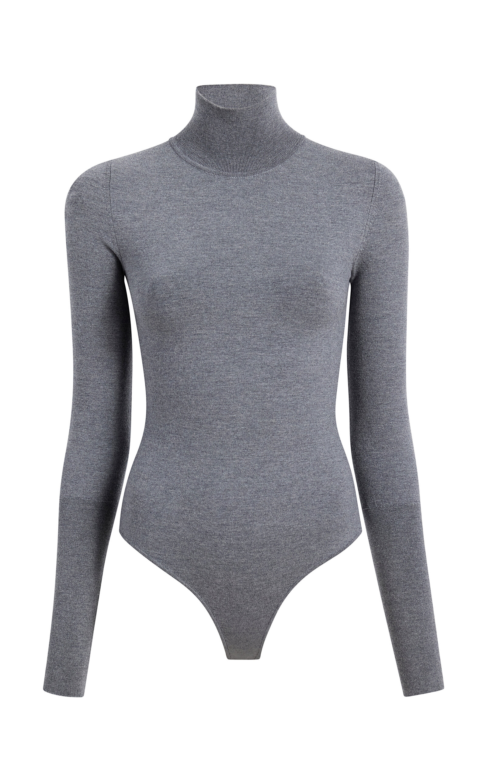 Thea Knit Wool-Blend Turtleneck Bodysuit