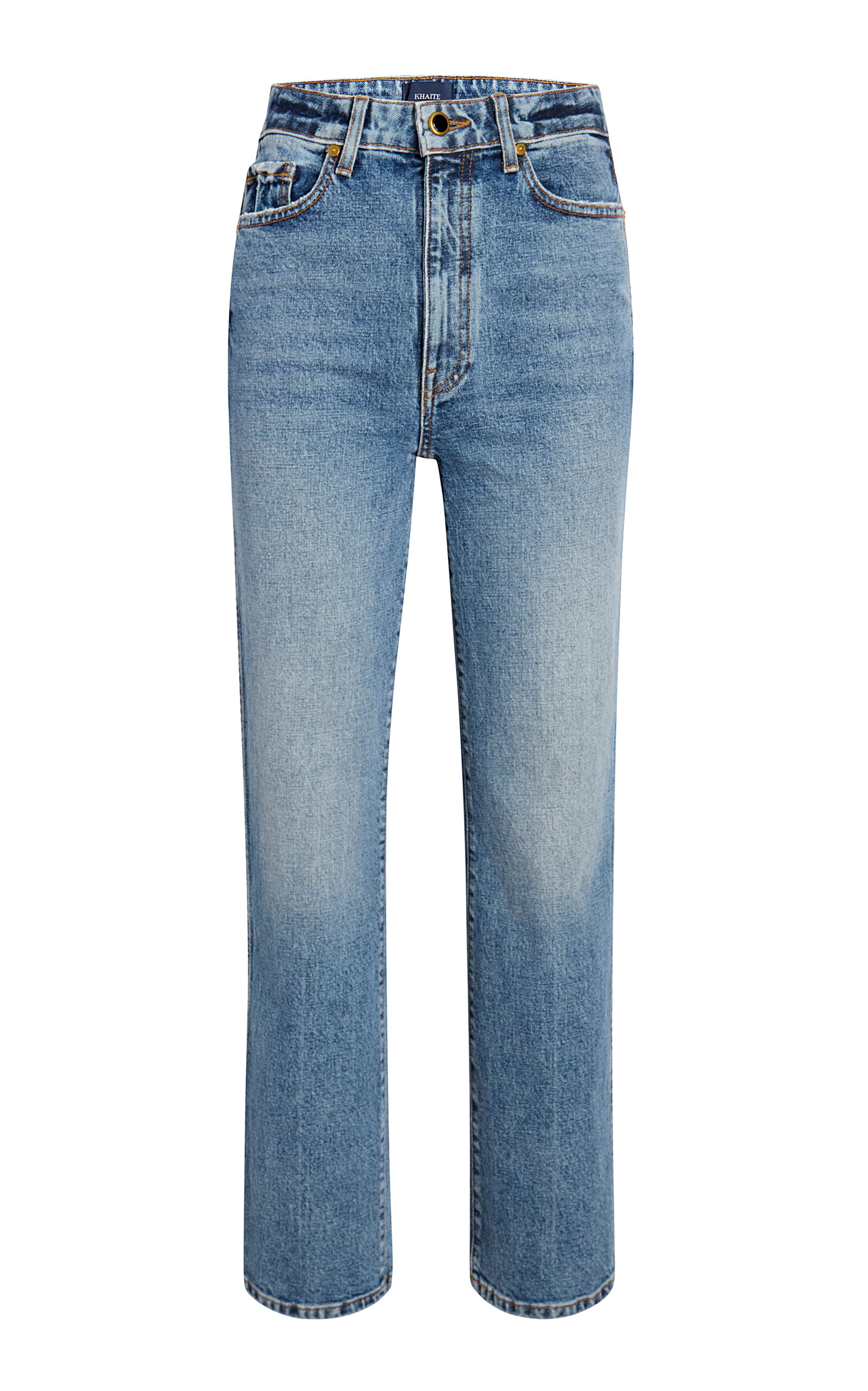 Khaite Danielle Rigid High-Rise Straight-Leg Jeans