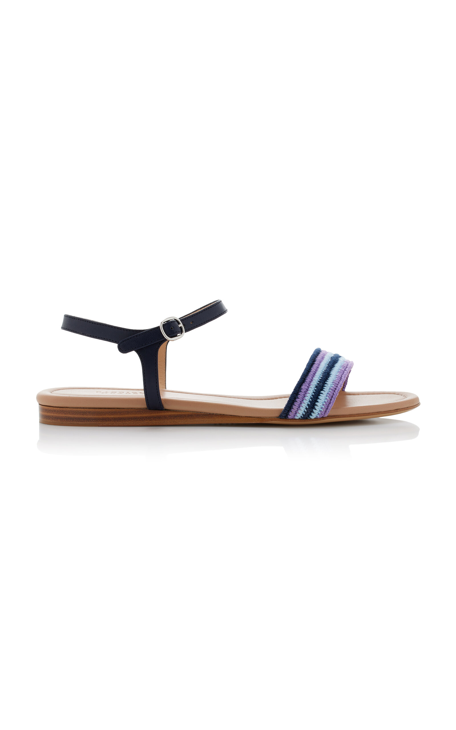 Alexi Crochet-Detailed Leather Sandals