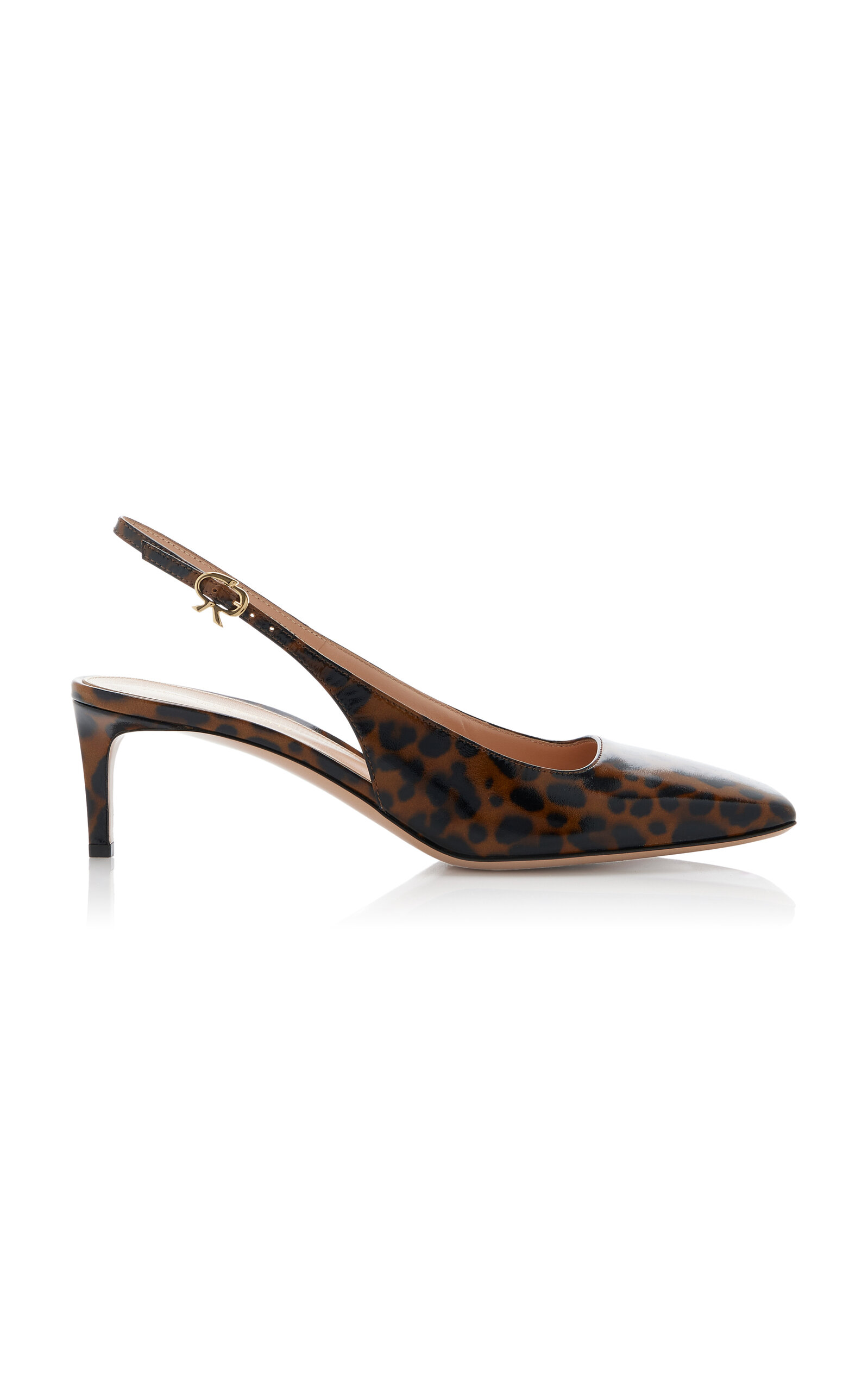 Gianvito Rossi Gianvito Rossi - Leopard-Print Patent Leather Gianvito Rossi Gianvito Rossi - Leopard-Print Patent Leather
