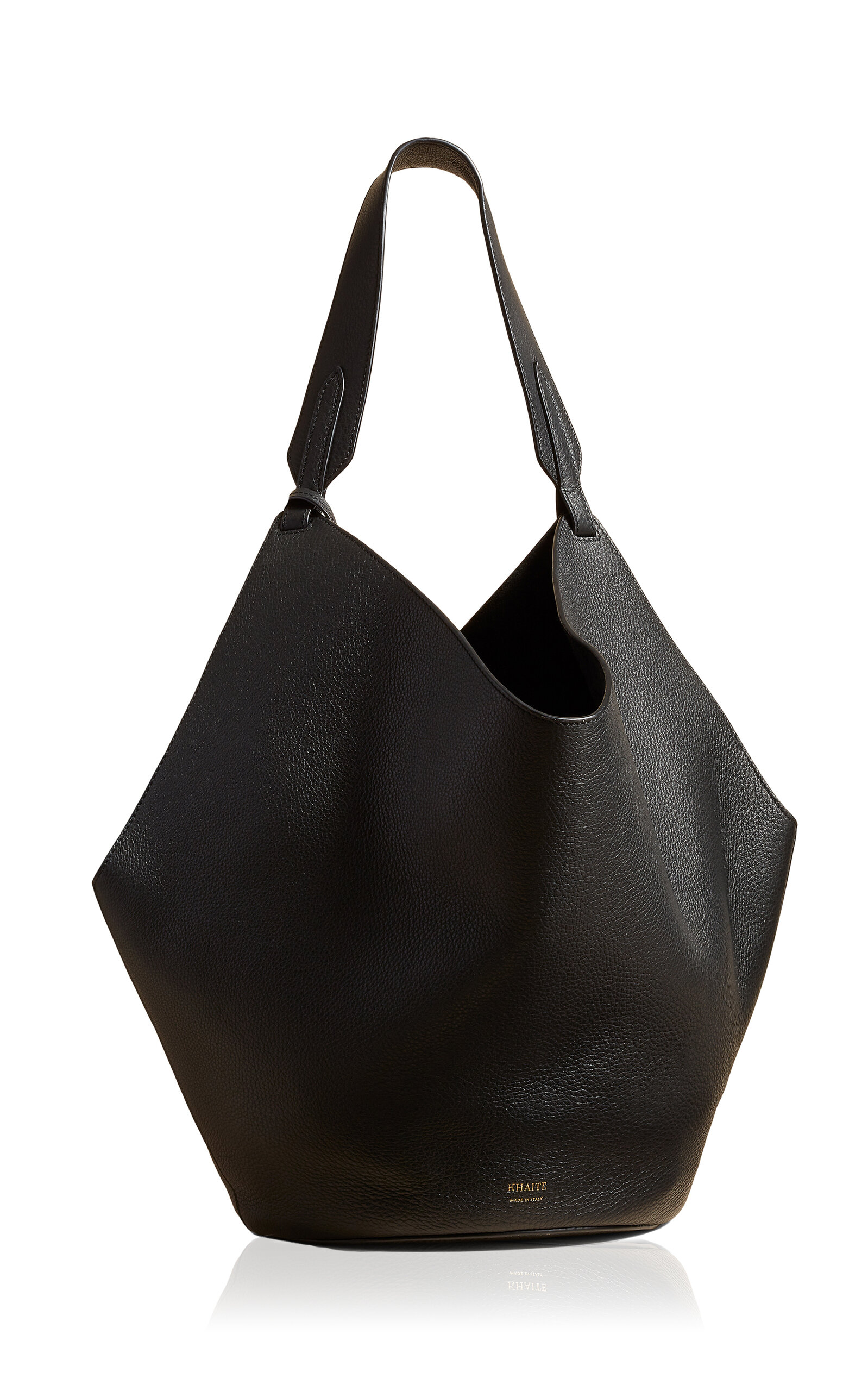 Khaite Lotus Medium Leather Tote Bag