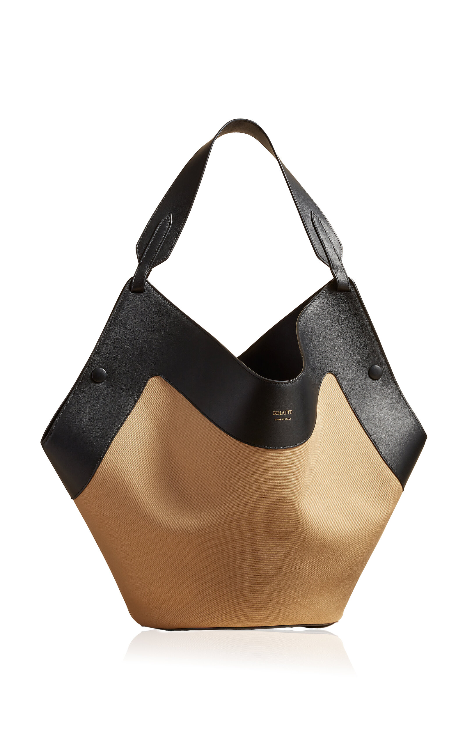 Khaite Lotus Medium Canvas-Leather Tote Bag - Neutral - OS