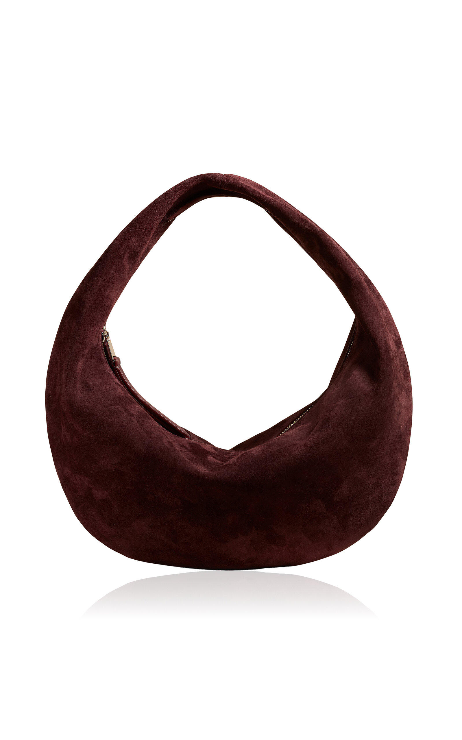 Khaite Olivia Medium Suede Hobo Bag - Purple - OS