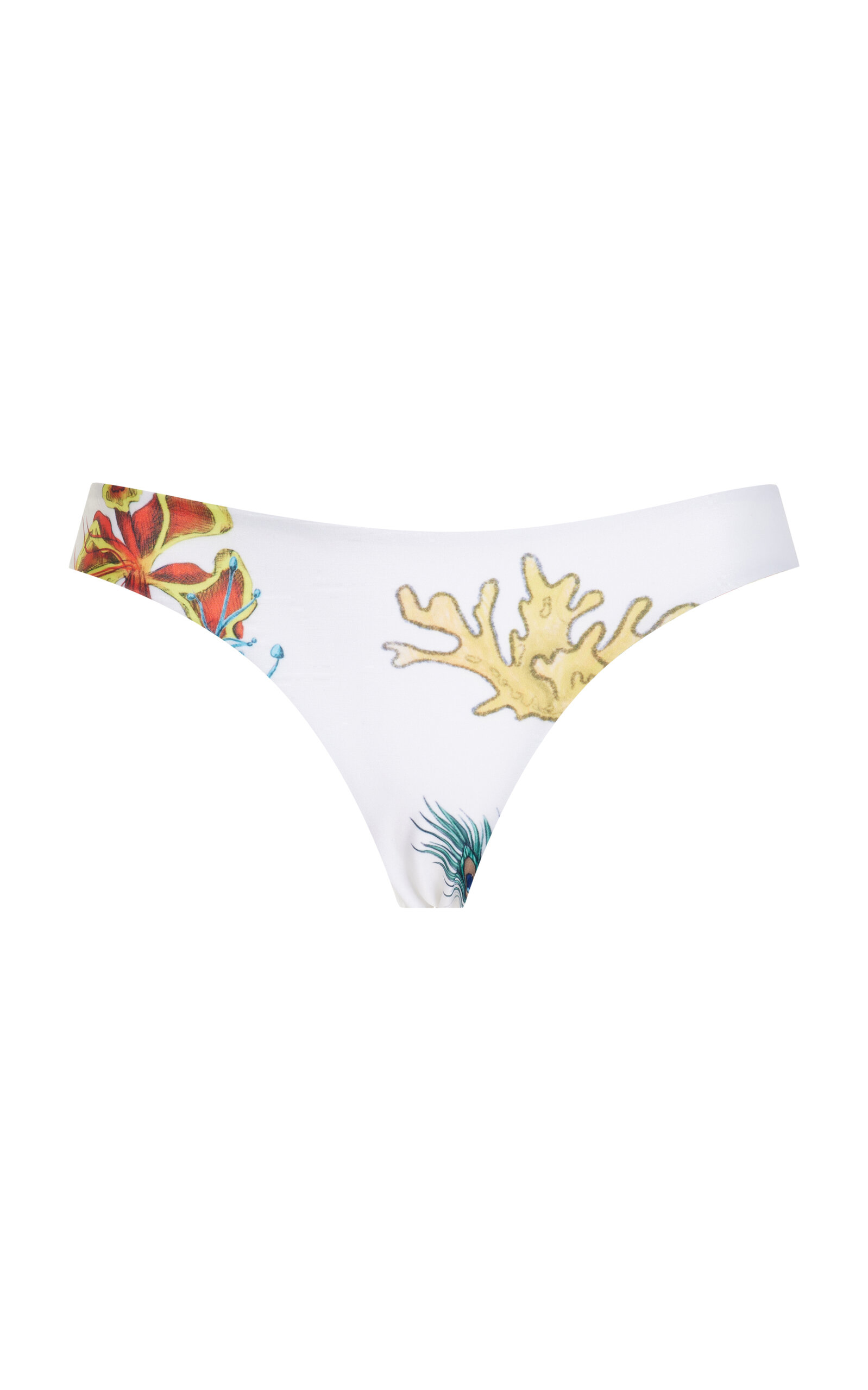House of Aama Exclusive Joan Printed Bikini Bottom - White