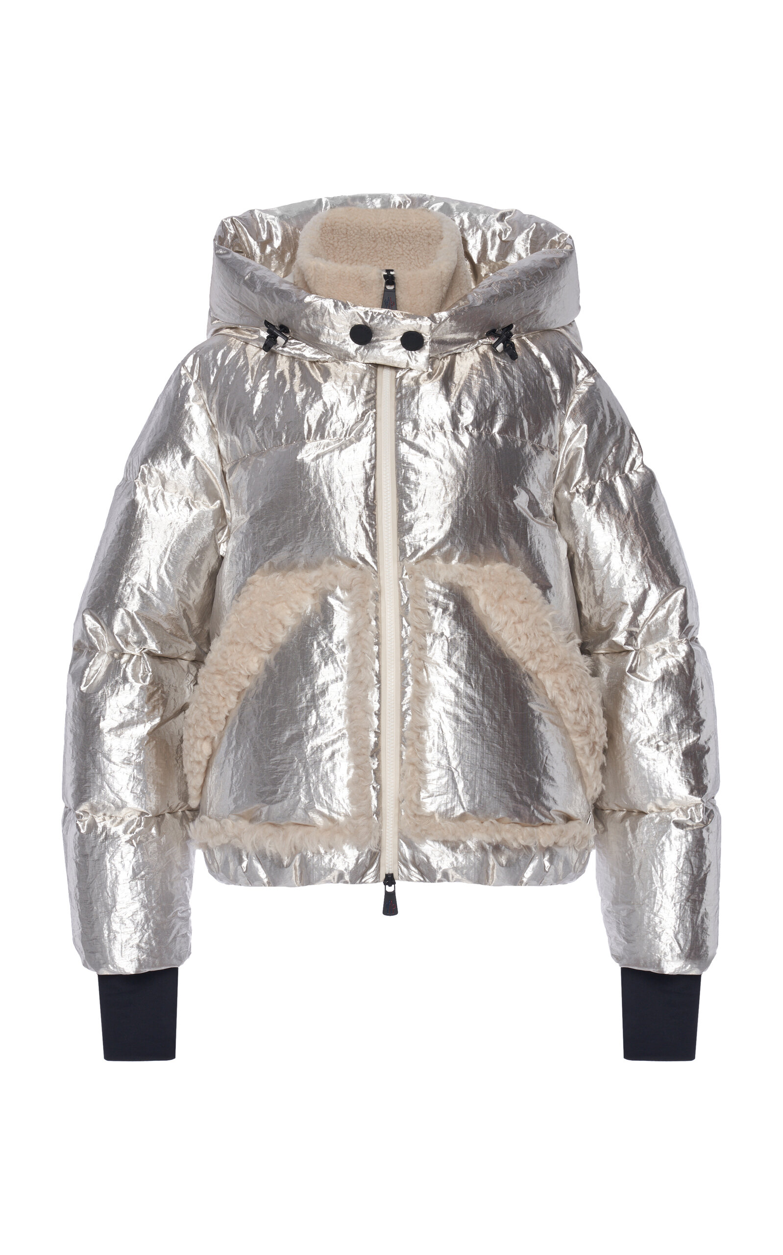 Moncler Trevelin Tech Down Jacket In Silver