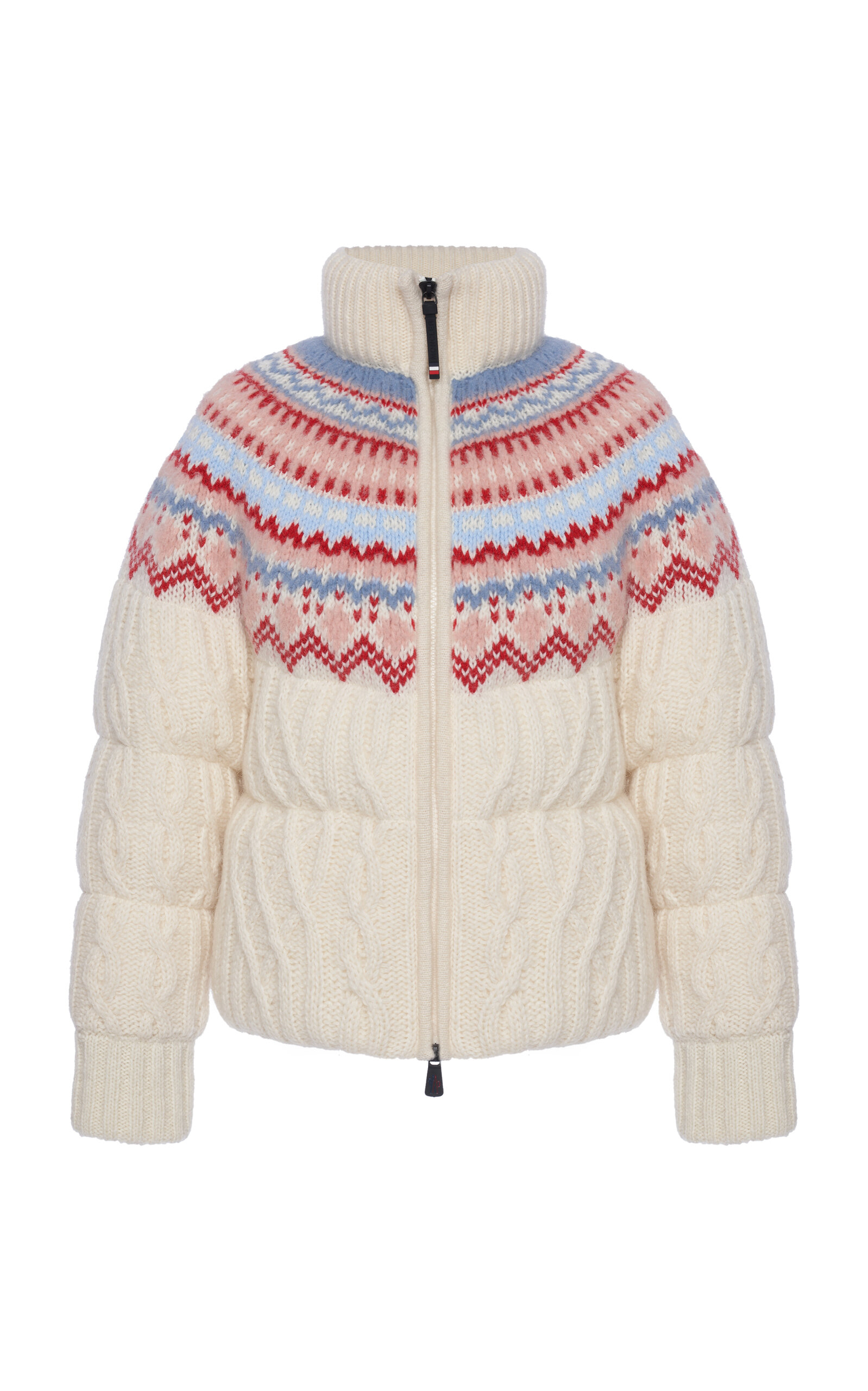 Knit Wool-Mohair Down Jacket