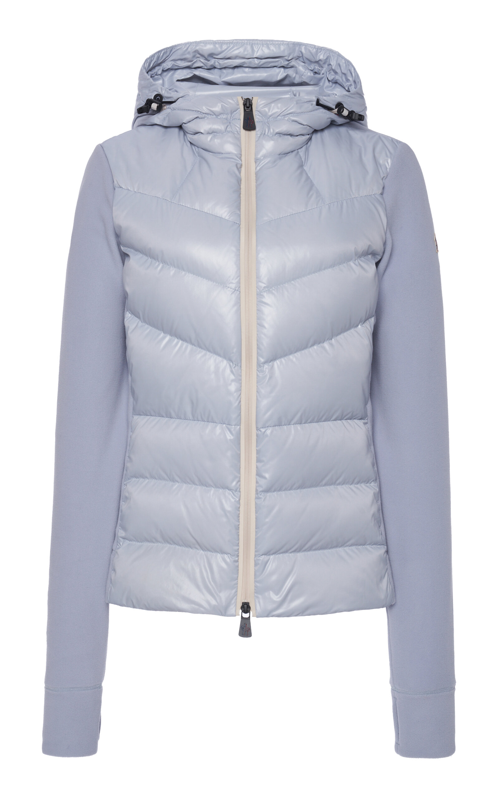 Moncler Grenoble Down-Paneled Fleece Cardigan - Blue