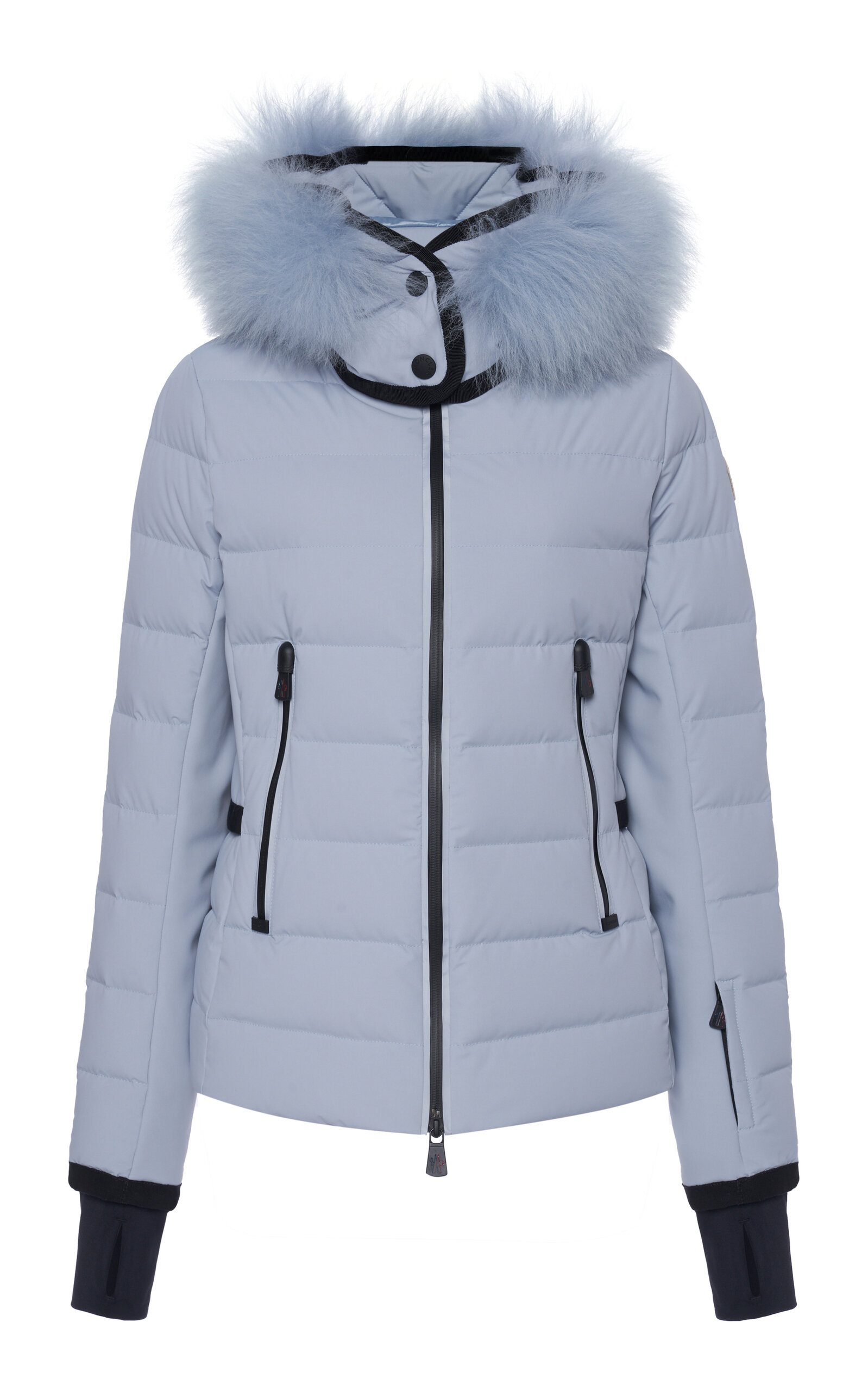 Moncler Grenoble Lamoura Faux Fur-Trimmed Down Jacket - Blue