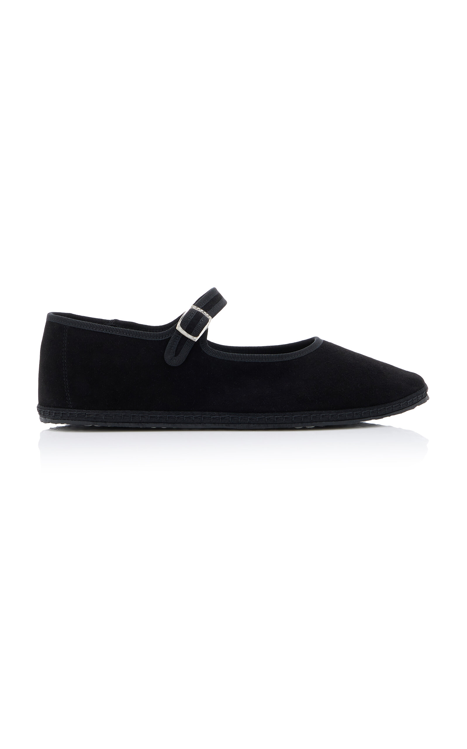 ViBi VENEZiA Suede Mary Jane Flats - Black
