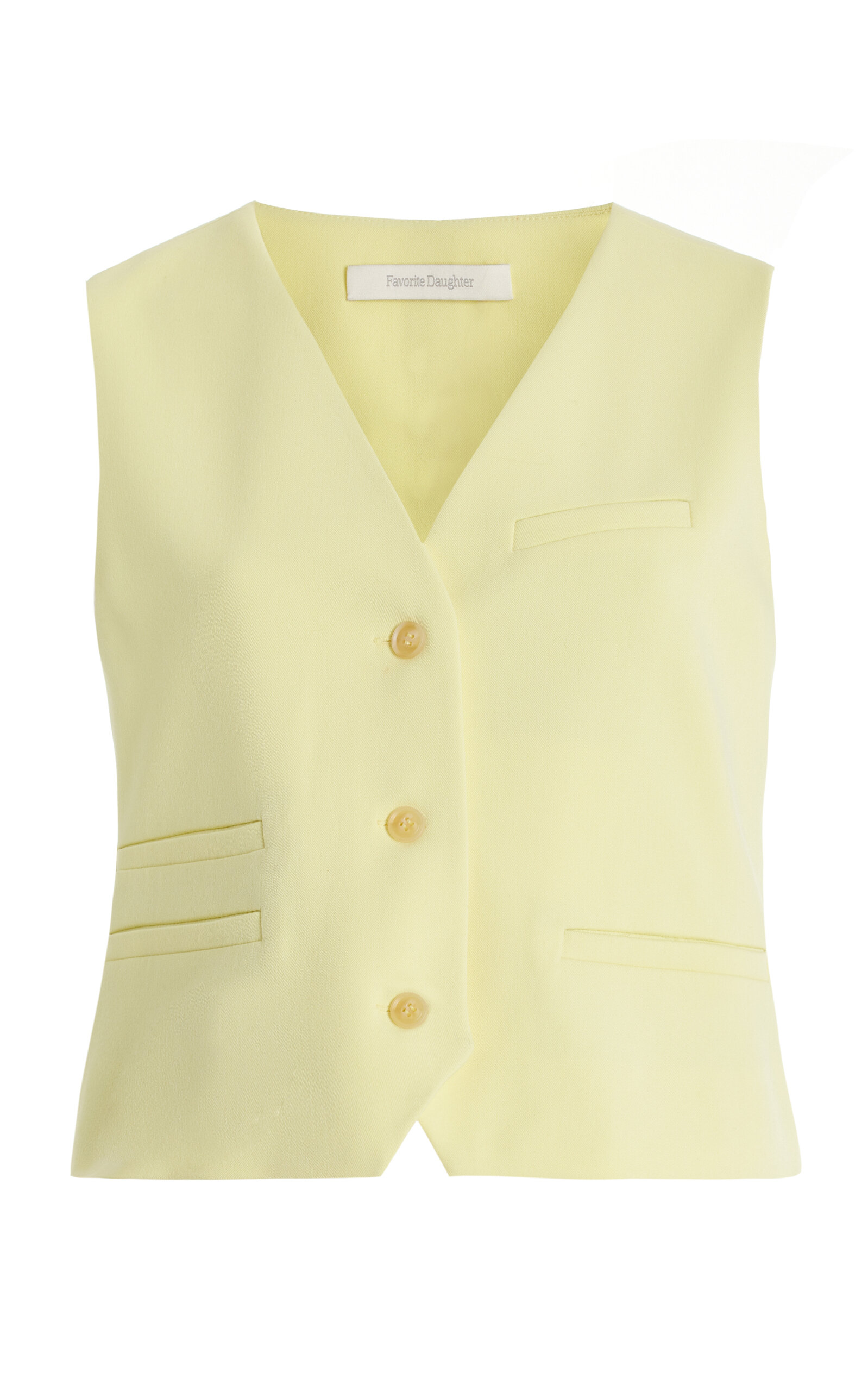 Shop Favorite Daughter Tailored Suiting Vest In Yellow