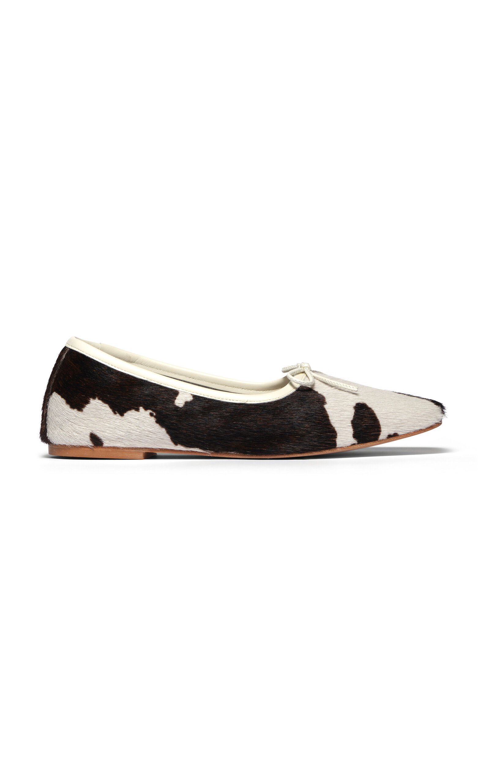 FRĒDA SALVADOR Jada Calfhair Leather Ballet Flats