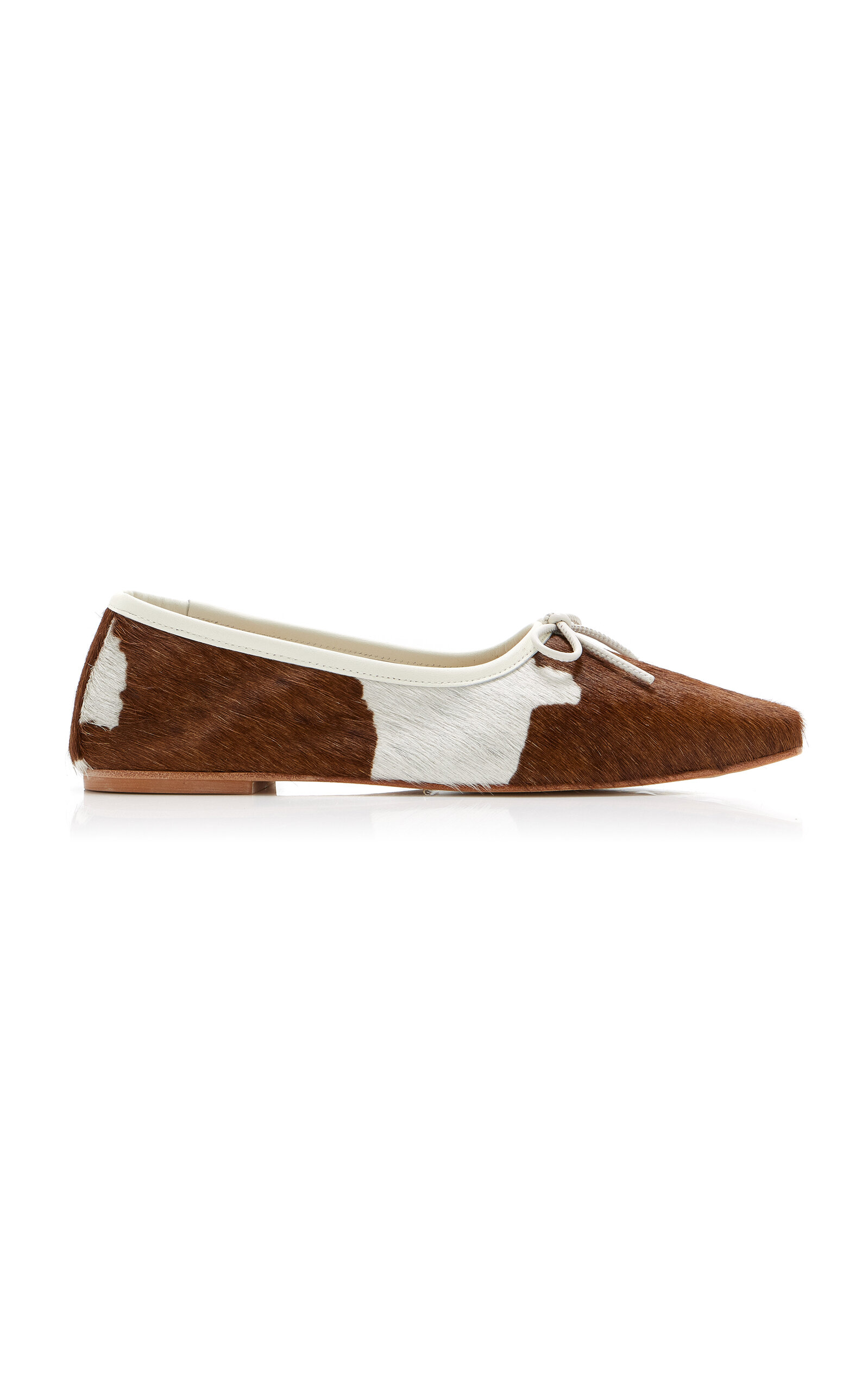 Freda Salvador Jada Calfhair Leather Ballet Flats