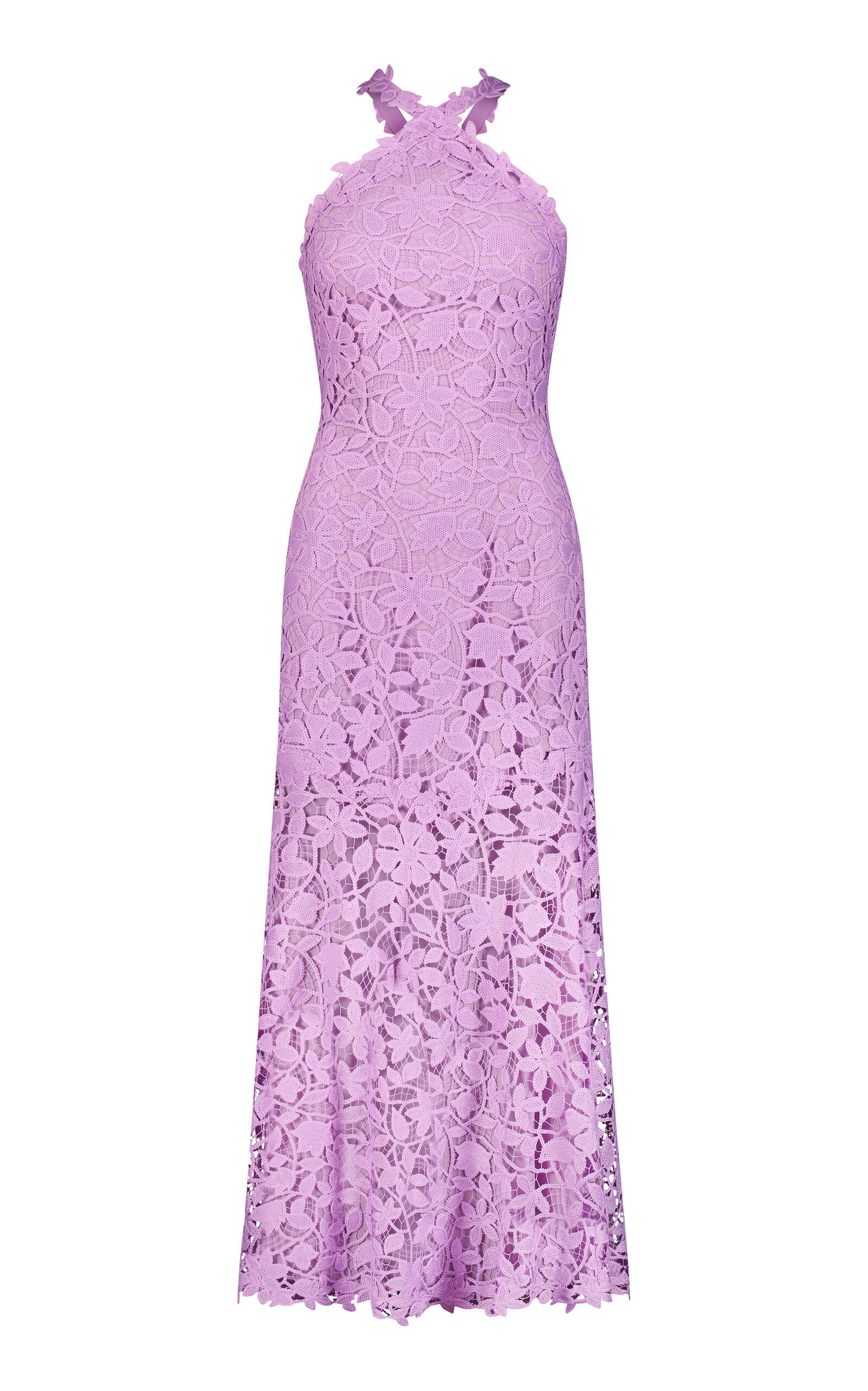 slim fit dress slacks Ivory Lace Halter Dress