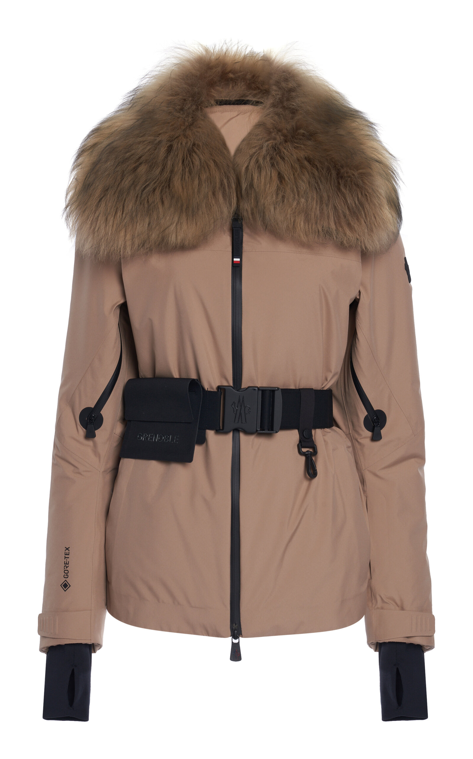 Moncler Grenoble Vizelle Fur-Trimmed Gore-Tex Ski Jacket - Brown