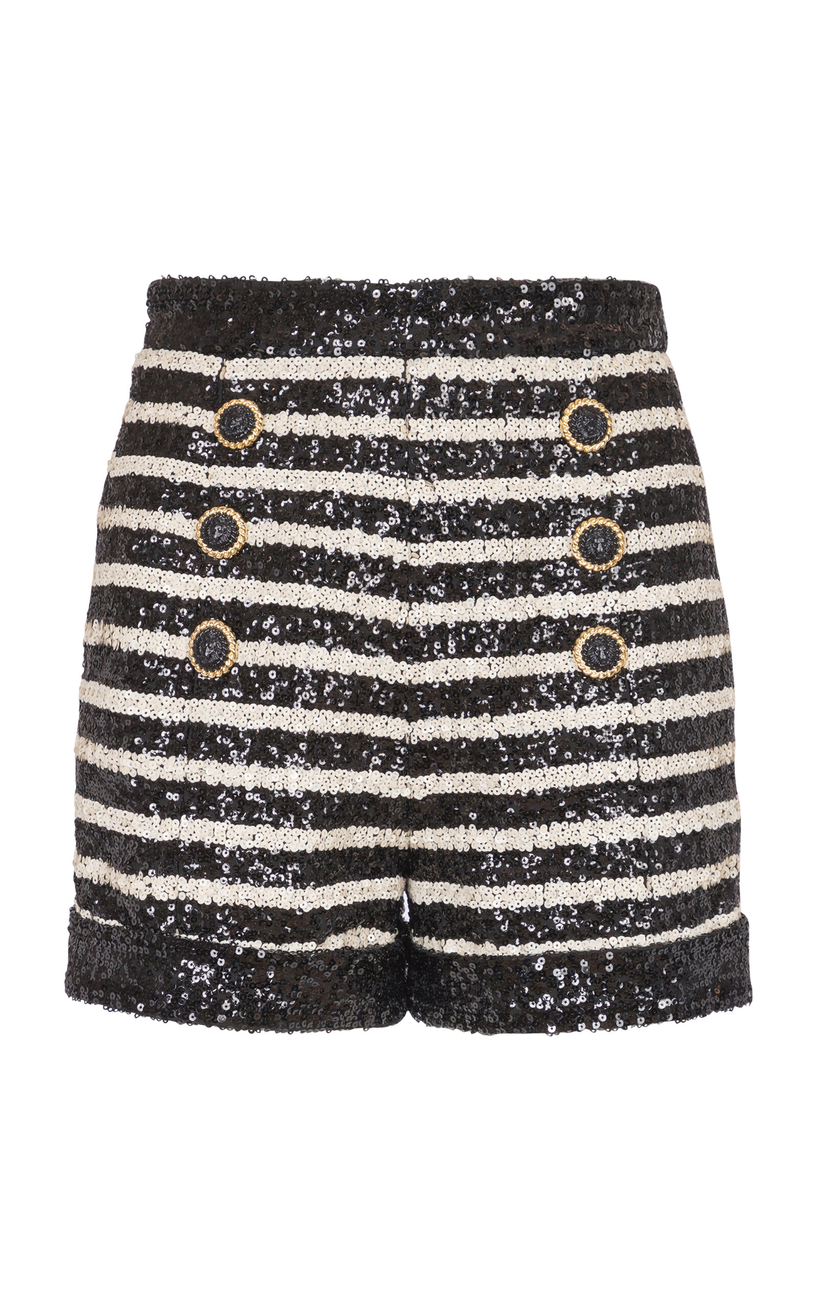 Sequined Knit Shorts