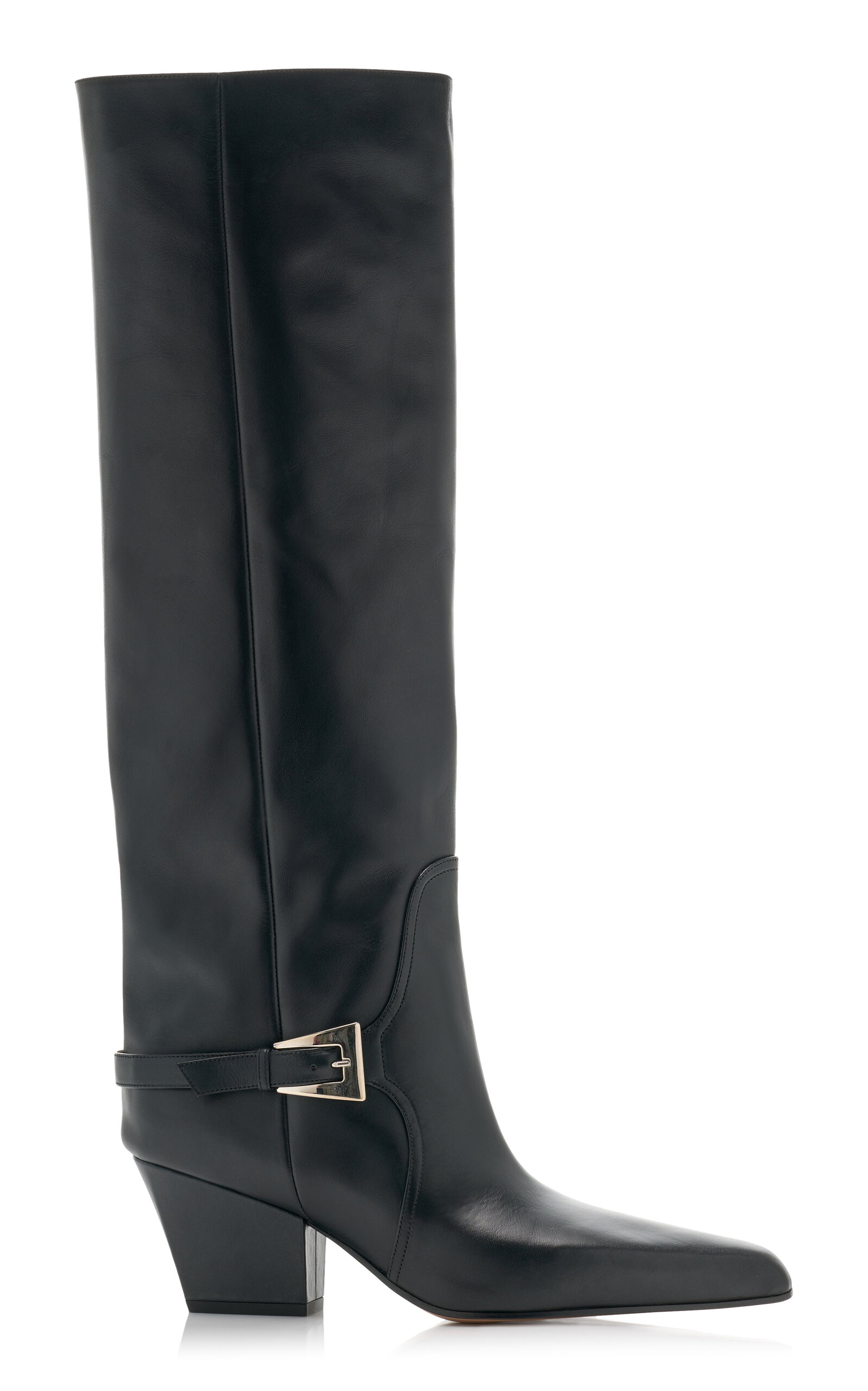 Paris Texas Jane Buckle-Detailed Leather Boots - Black