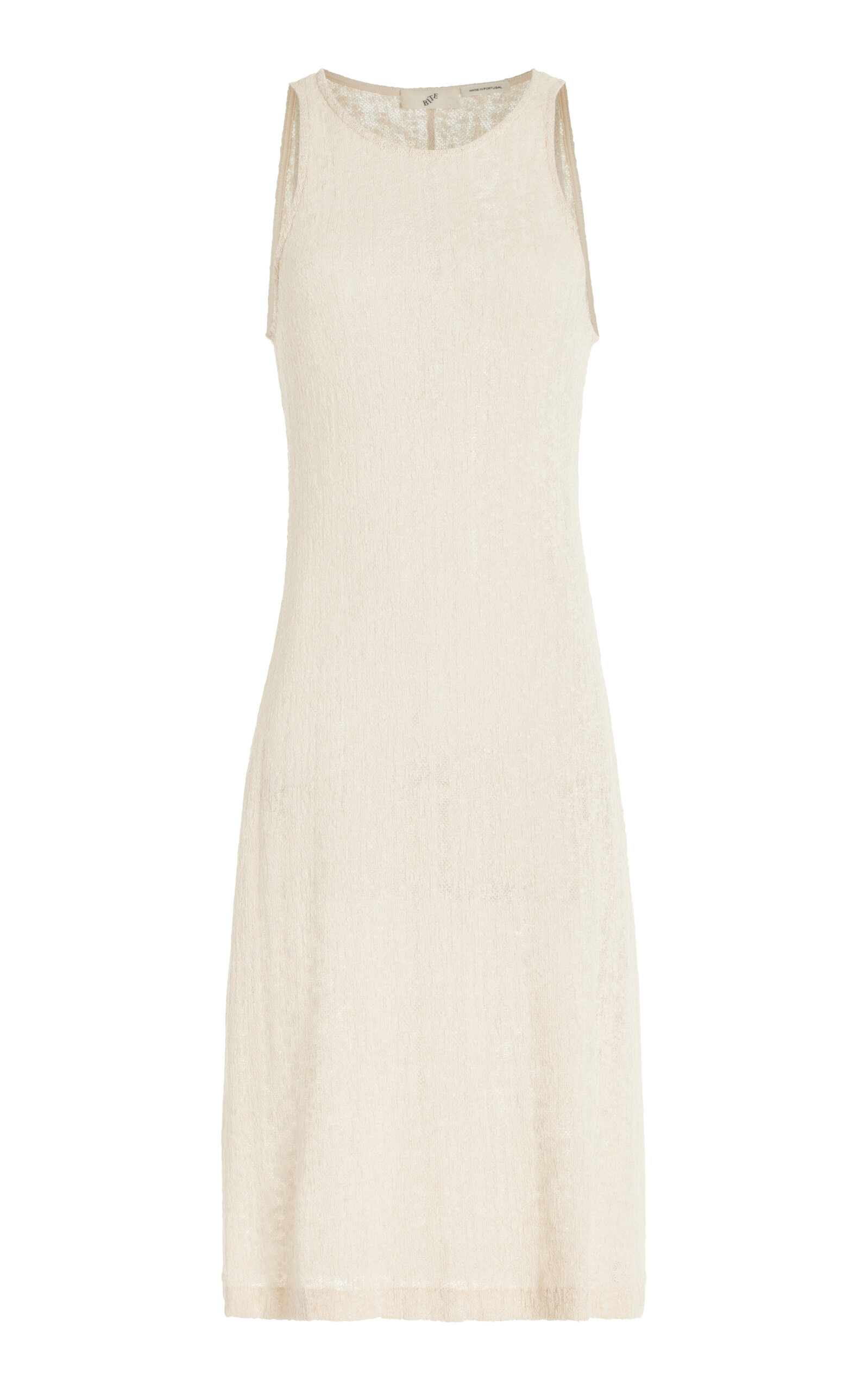 Bite Studios Whisper Organic Cotton Lace Midi Dress In Ivory