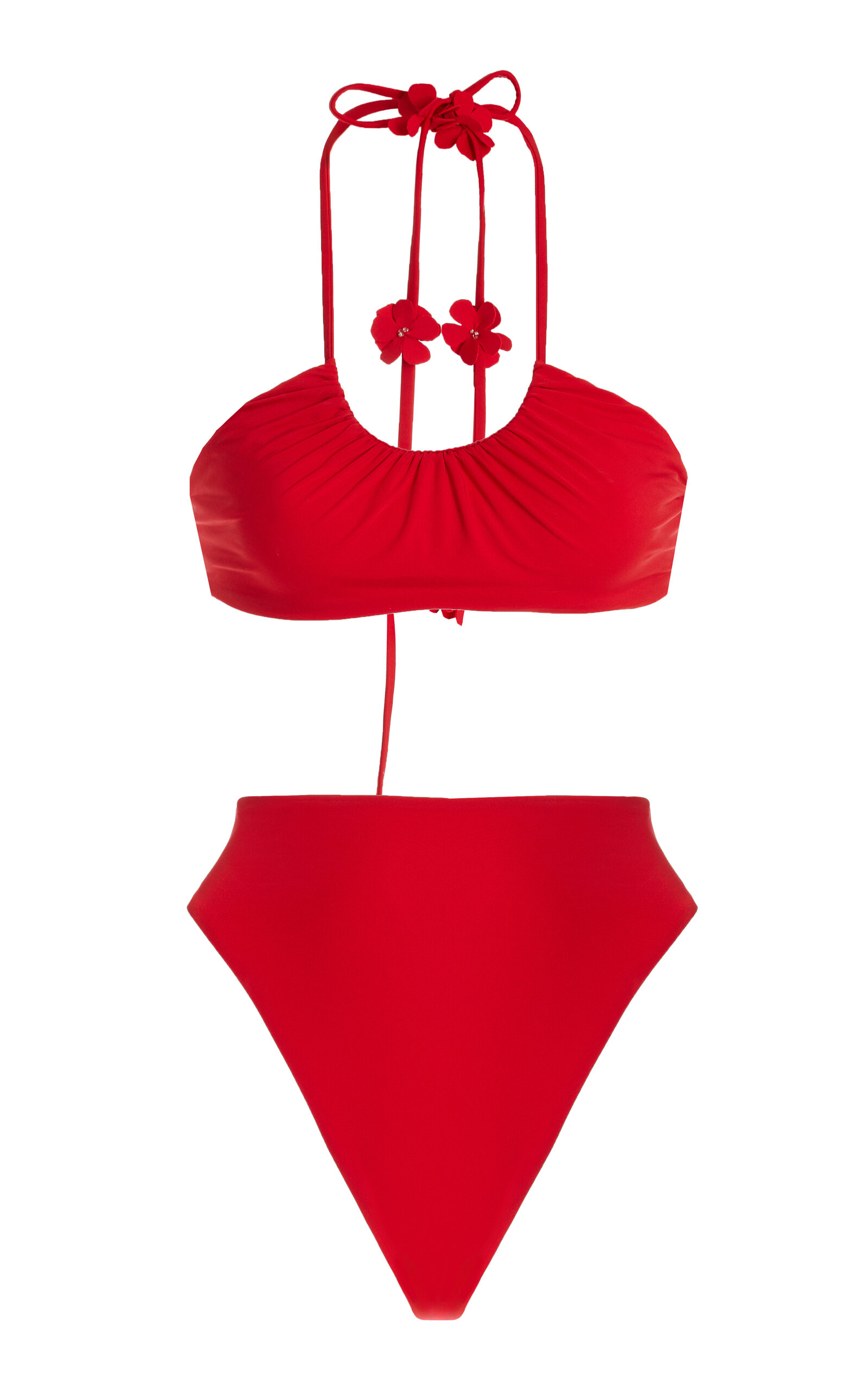 Maygel Coronel Delphi High-waisted Bikini Set In Red