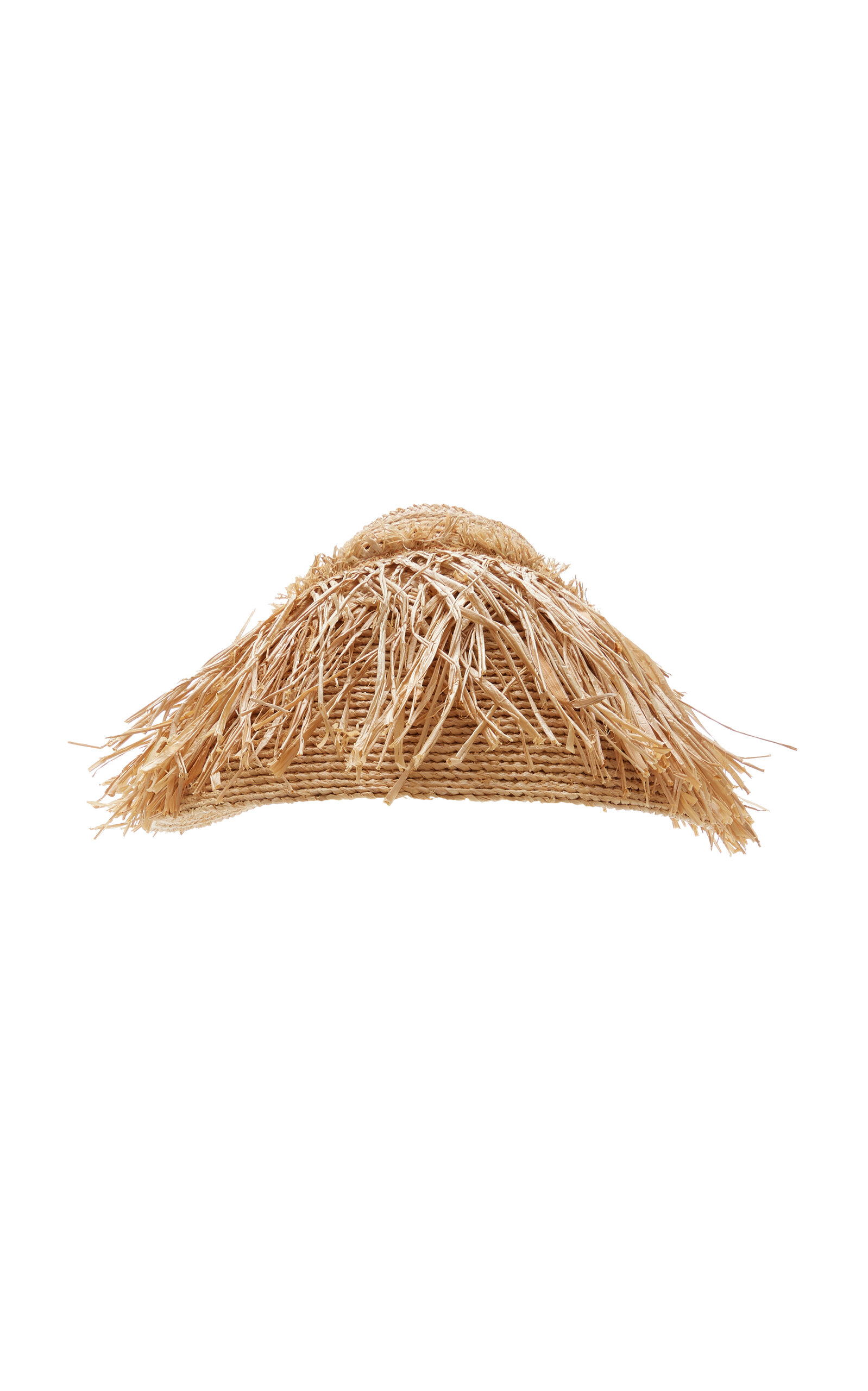 Shop Lola Hats Exclusive Fringed Raffia Visor In Neutral