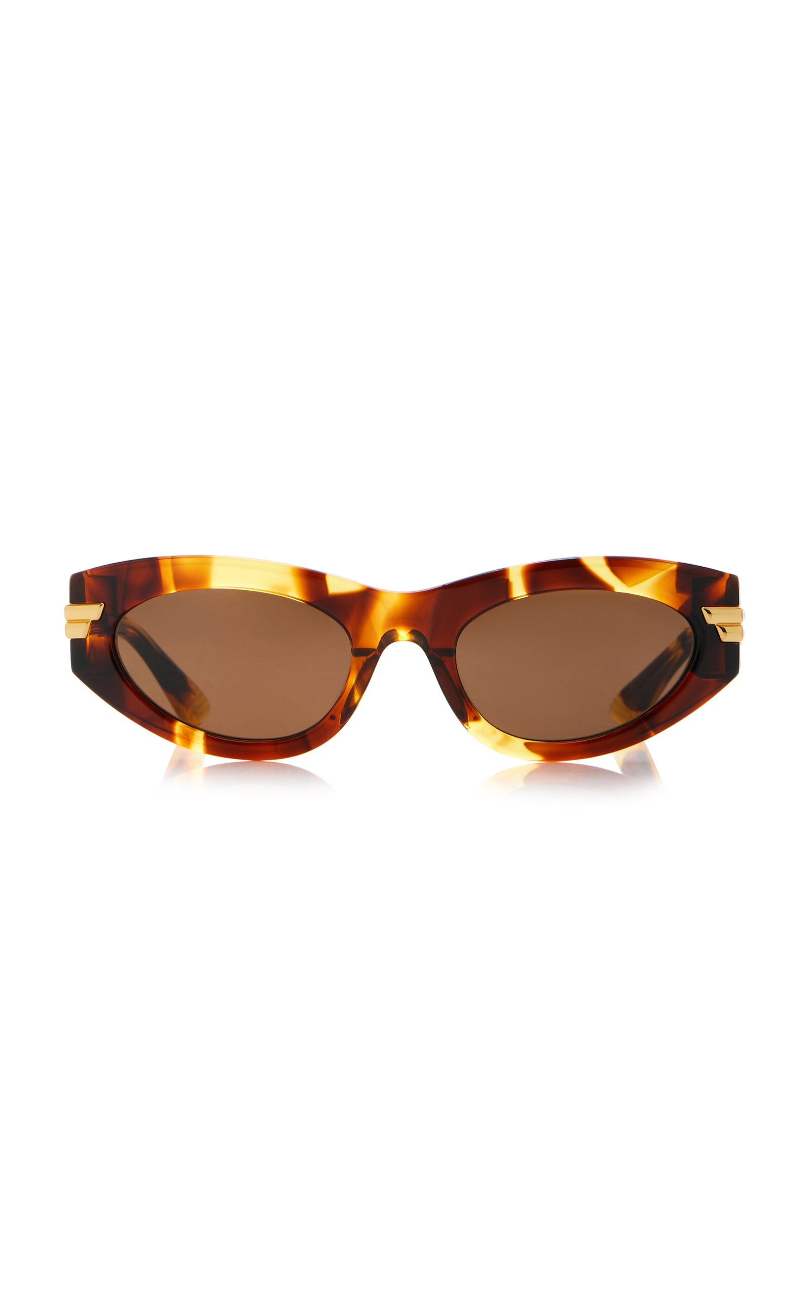 Bottega Veneta Cat-eye Acetate Sunglasses In Brown