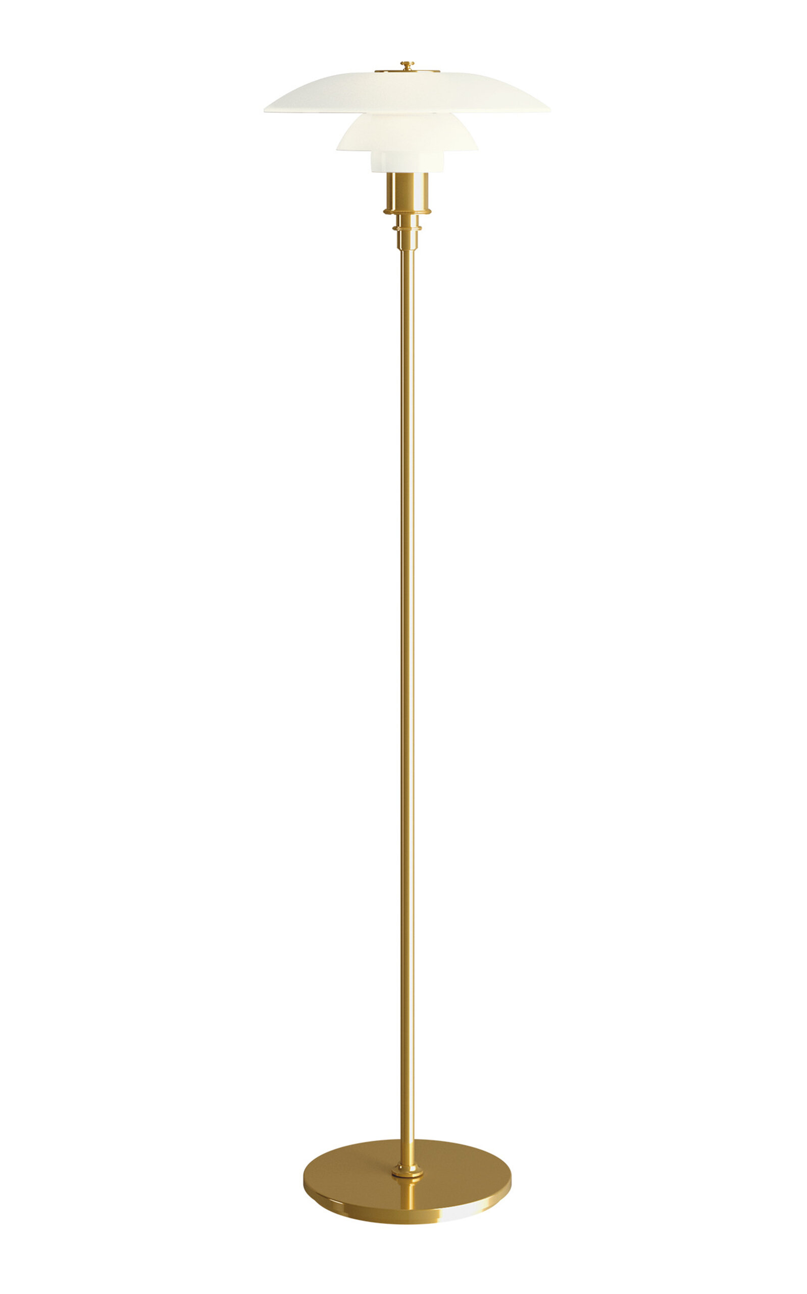 Louis Poulsen Ph 3½-2½ Floor Lamp In Gold
