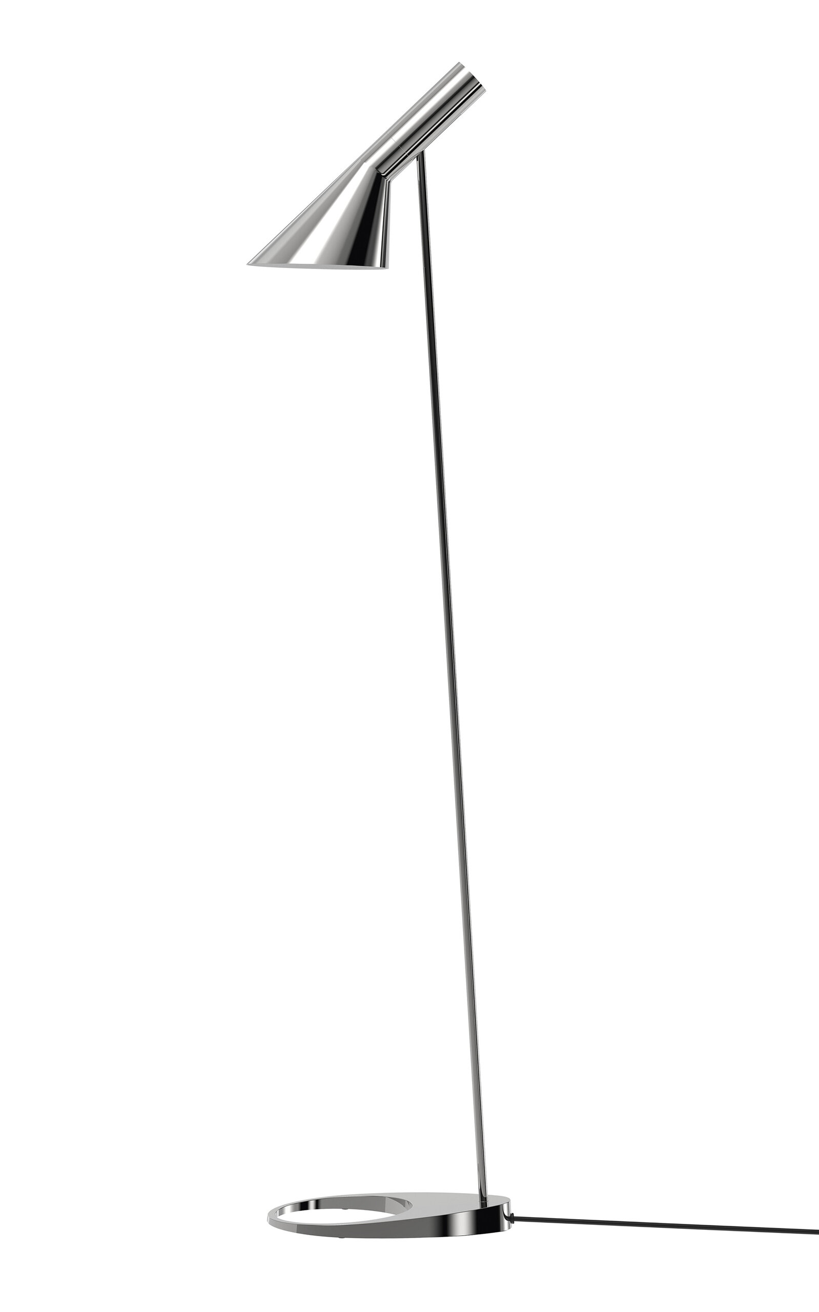 Shop Louis Poulsen Aj Steel Floor Lamp In Metallic