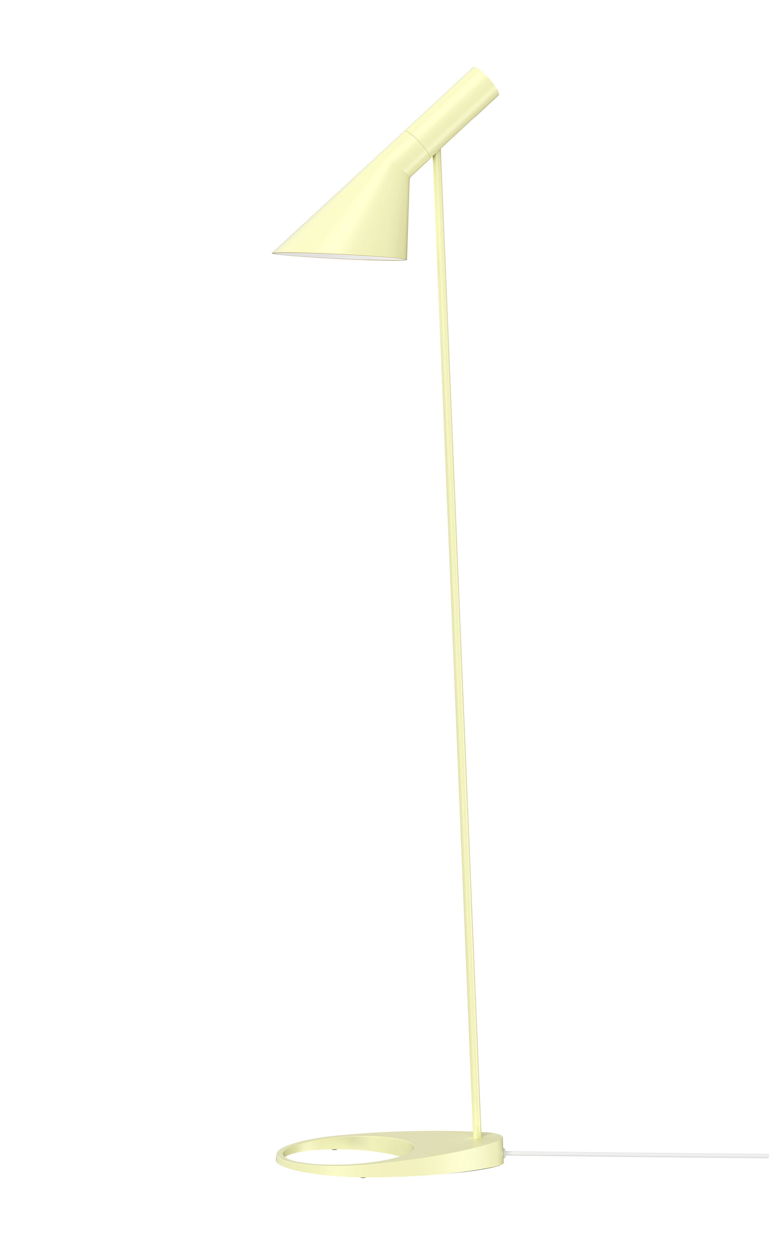 Louis Poulsen Aj Steel Floor Lamp In Yellow