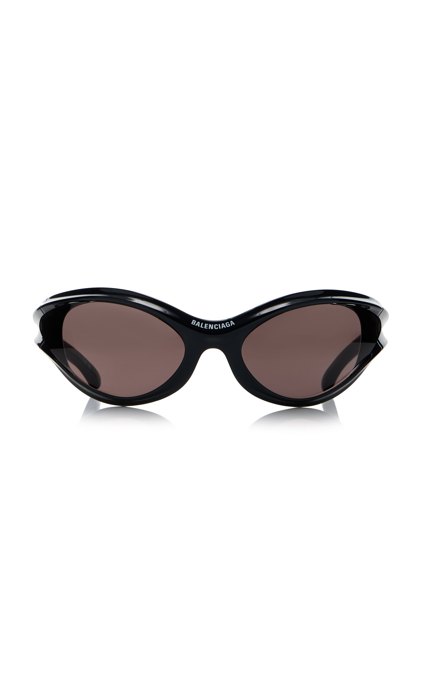 Balenciaga Oversized Cat-eye Acetate Sunglasses In Black