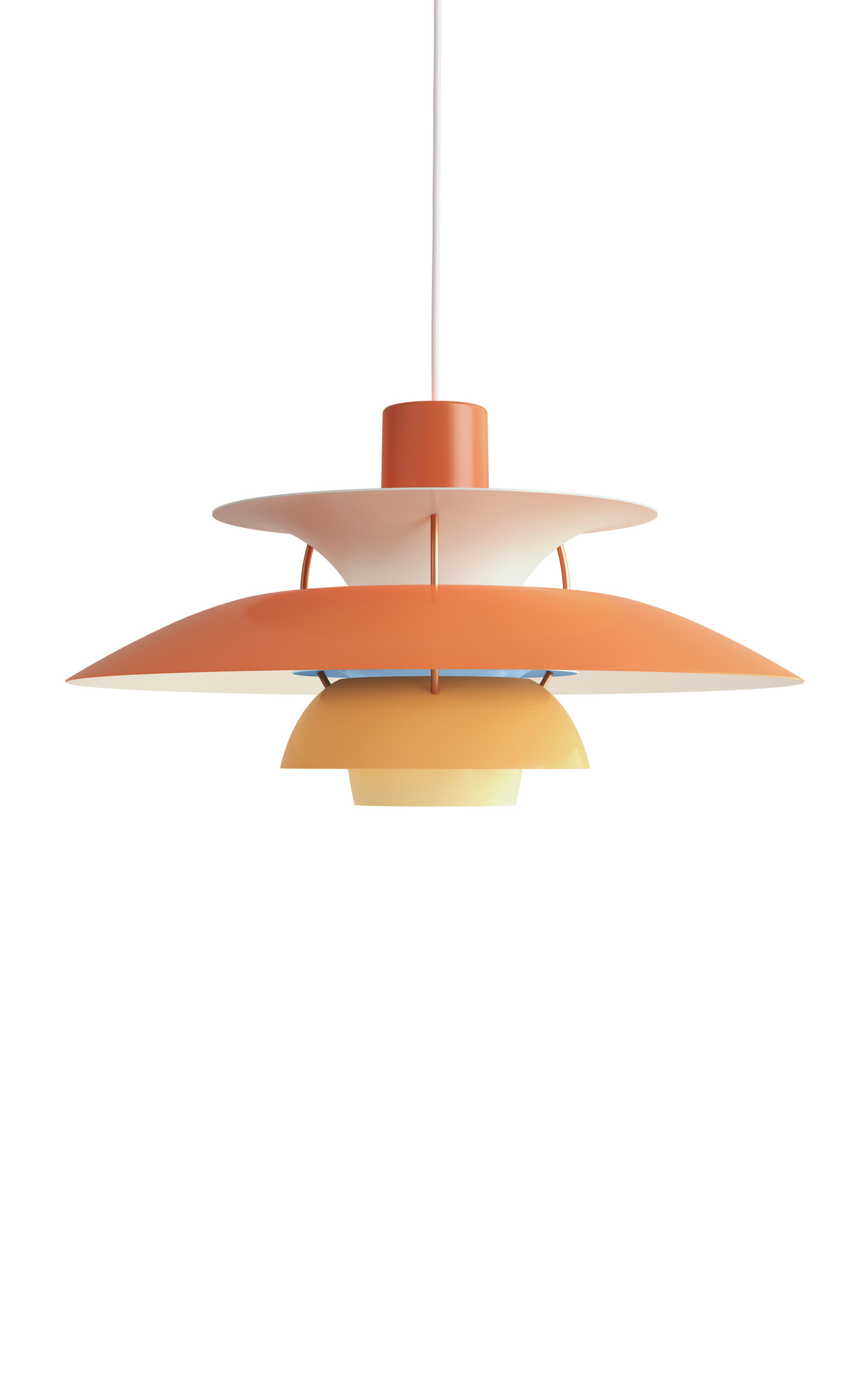Shop Louis Poulsen Ph 5 Steel Pendant Lamp In Orange