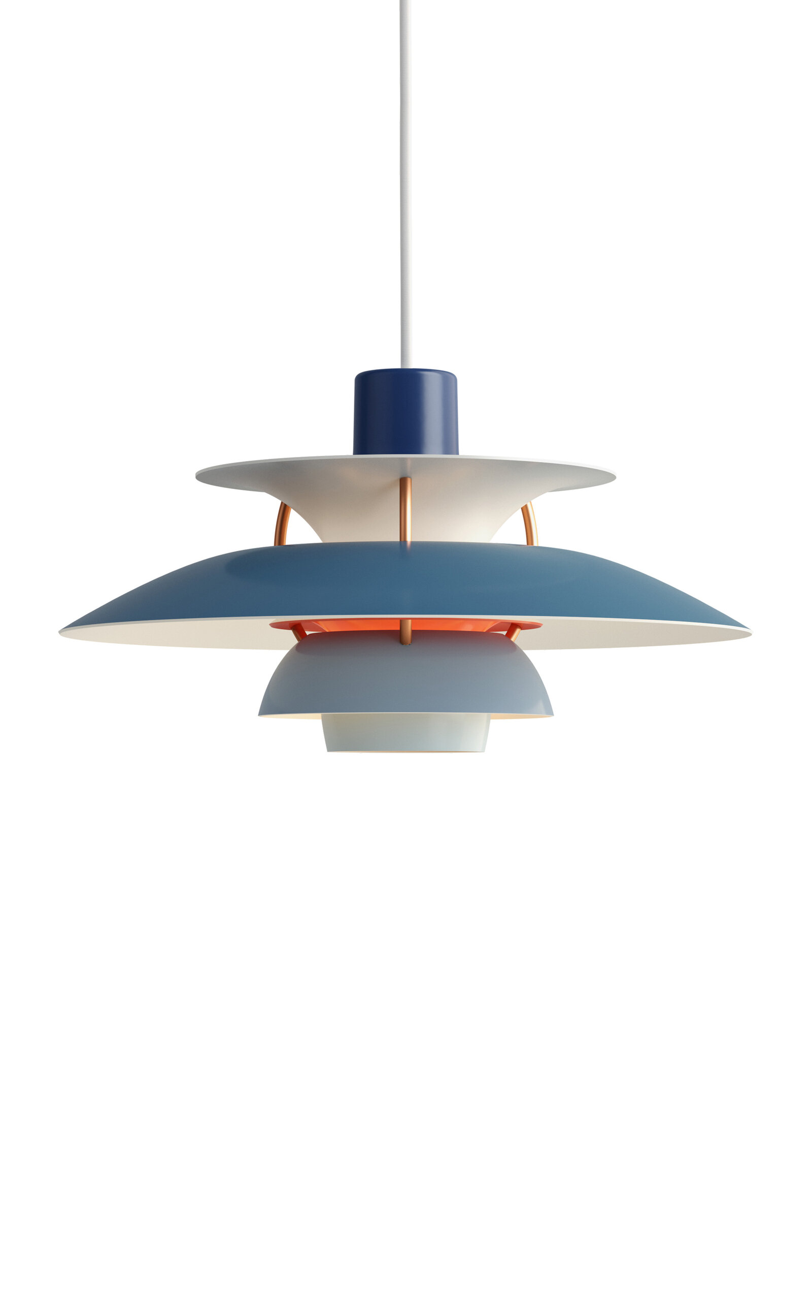 Louis Poulsen Ph 5 Mini Pendant Lamp In Blue